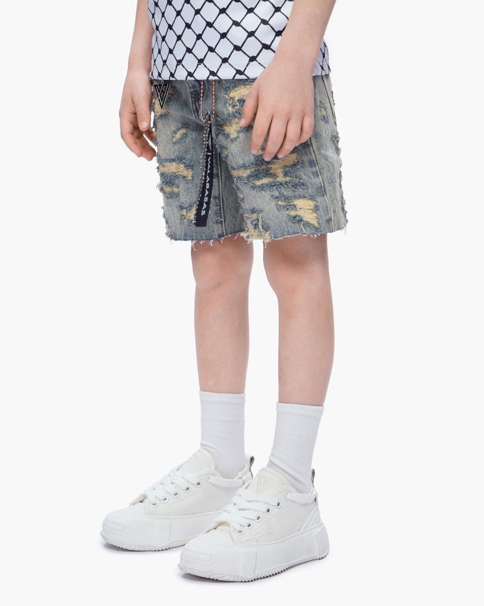 Kids Incise Jorts Vintage Wash-thumbmail-7
