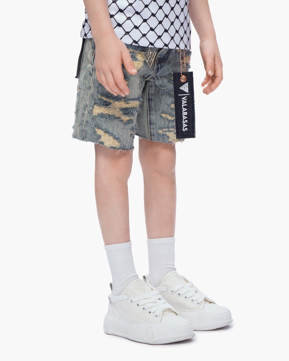 Kids Incise Jorts Vintage Wash-thumbmail-8