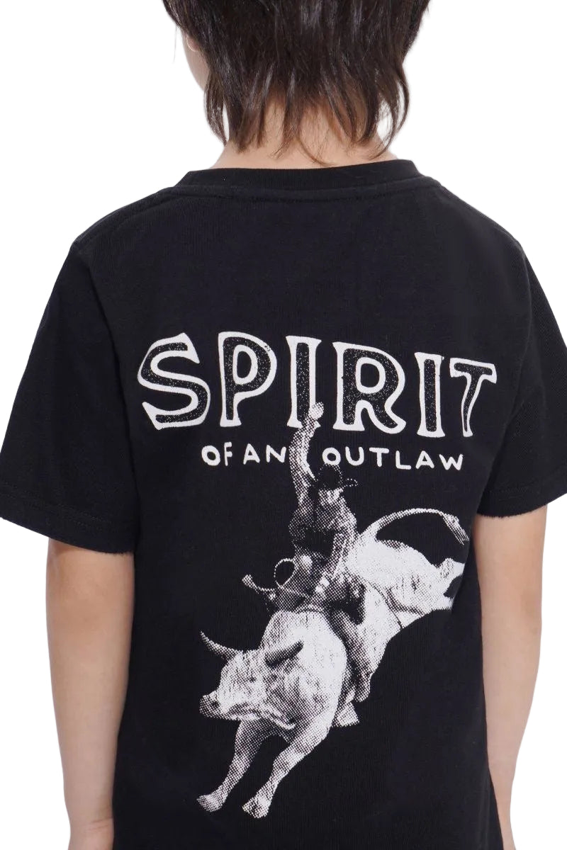 Kids Spirit Jet Black Tee