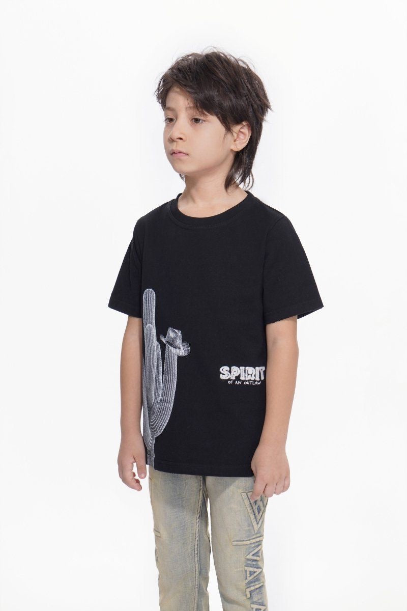 Kids Spirit Jet Black Tee-thumbmail-4