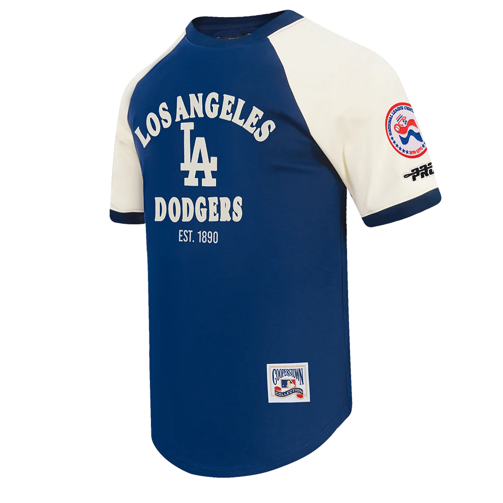LOS ANGELES DODGERS FIRST TEAM M DBL KNIT SS RAGLAN-thumbmail-8