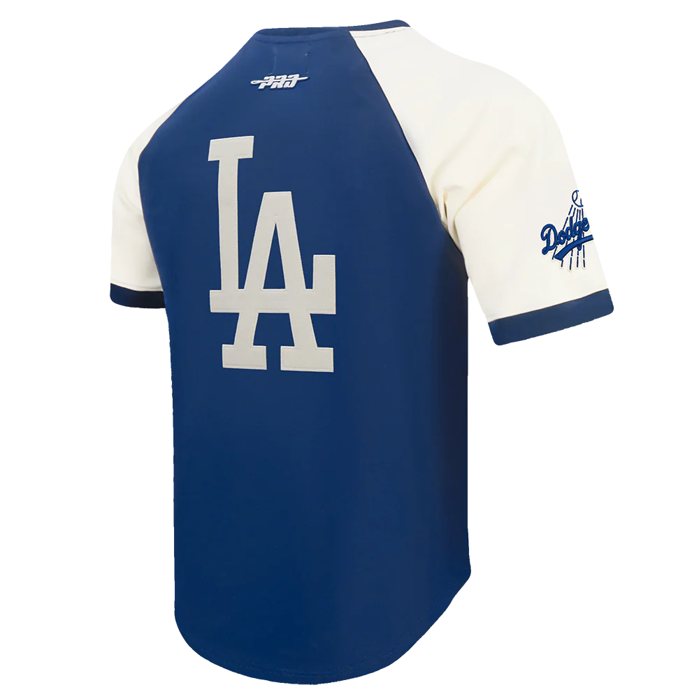 LOS ANGELES DODGERS FIRST TEAM M DBL KNIT SS RAGLAN-thumbmail-9