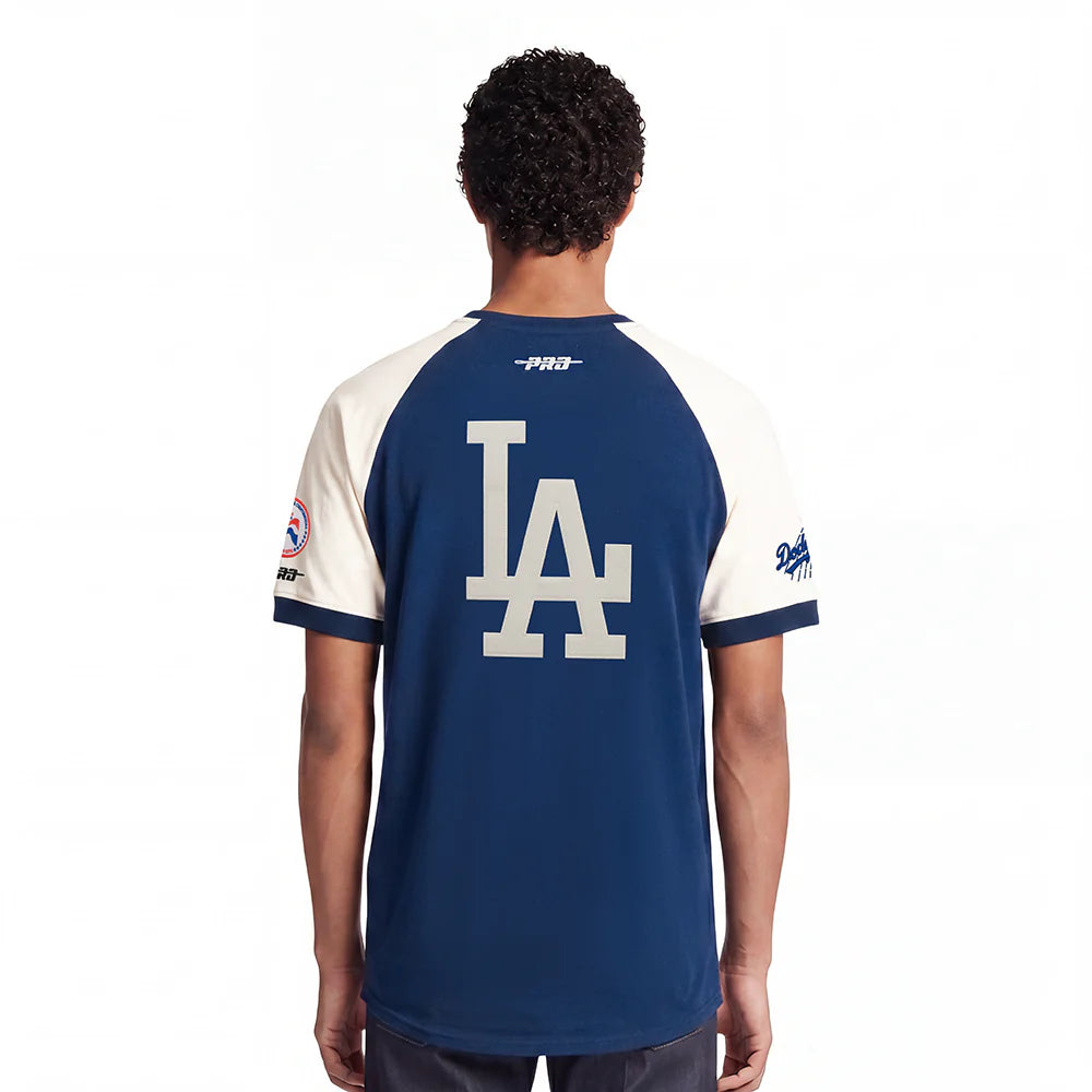 LOS ANGELES DODGERS FIRST TEAM M DBL KNIT SS RAGLAN-thumbmail-2