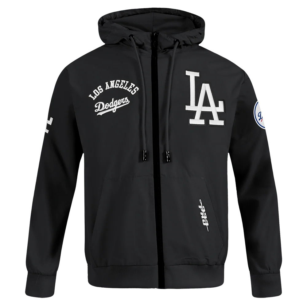 Los Angeles Dodgers Classic Wind Suit Men's Woven Full ZIP Pullover Hoodie