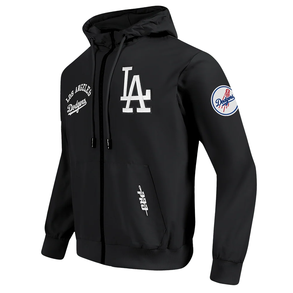 Los Angeles Dodgers Classic Wind Suit Men's Woven Full ZIP Pullover Hoodie-thumbmail-3