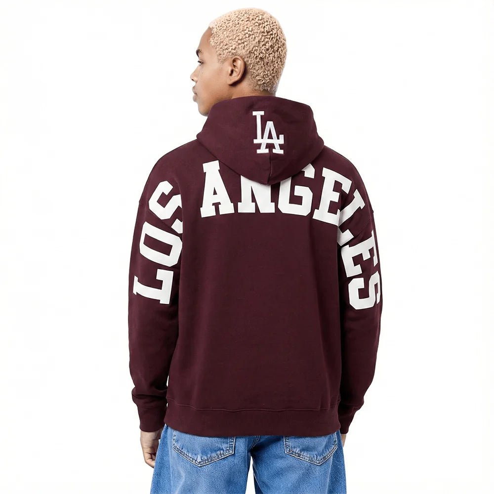 LOS ANGELES DODGERS WINGSPAN MEN'S DROP SHOULDER FLC PO HOODIE V2-thumbmail-1