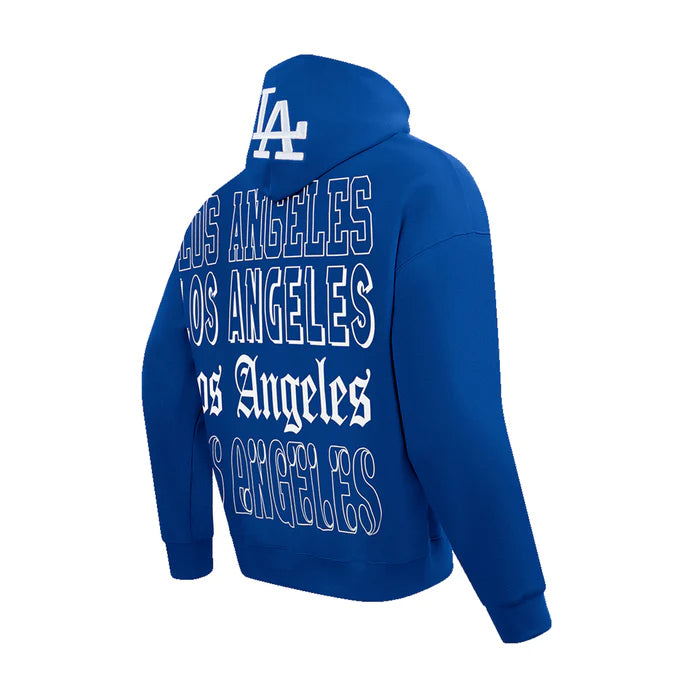 Pro Standard Los Angeles Dodgers Billboard LCH Men's Drop Shoulder Fleece Pullover Hoodie-thumbmail-4