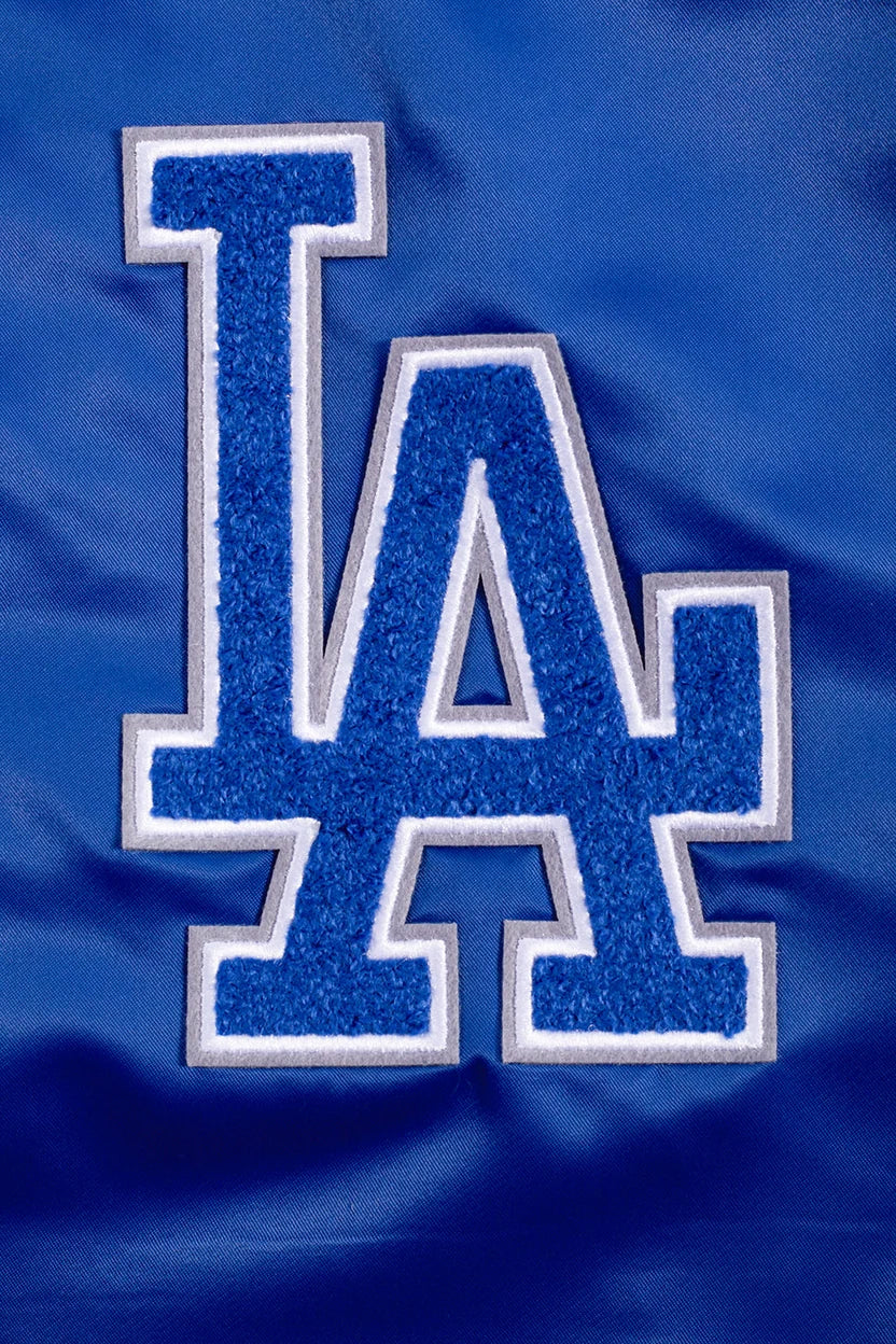 LOS ANGELES DODGERS OLD ENGLISH MEN'S RIB SATIN JACKET-thumbmail-5