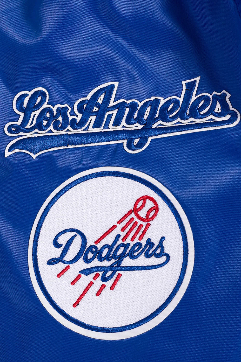 LOS ANGELES DODGERS OLD ENGLISH MEN'S RIB SATIN JACKET-thumbmail-7