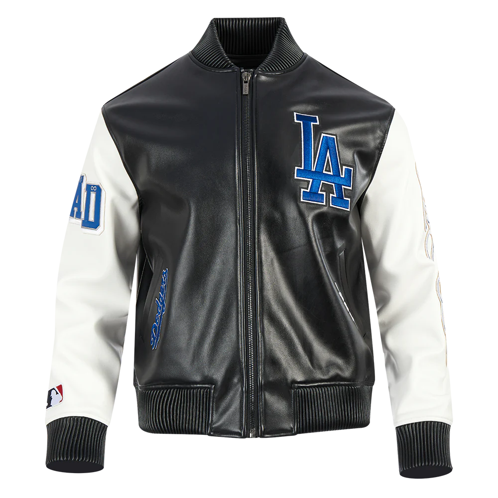 LOS ANGELES DODGERS CITY SIGNATURE M LEATHER VARSITY JACKET-thumbmail-1