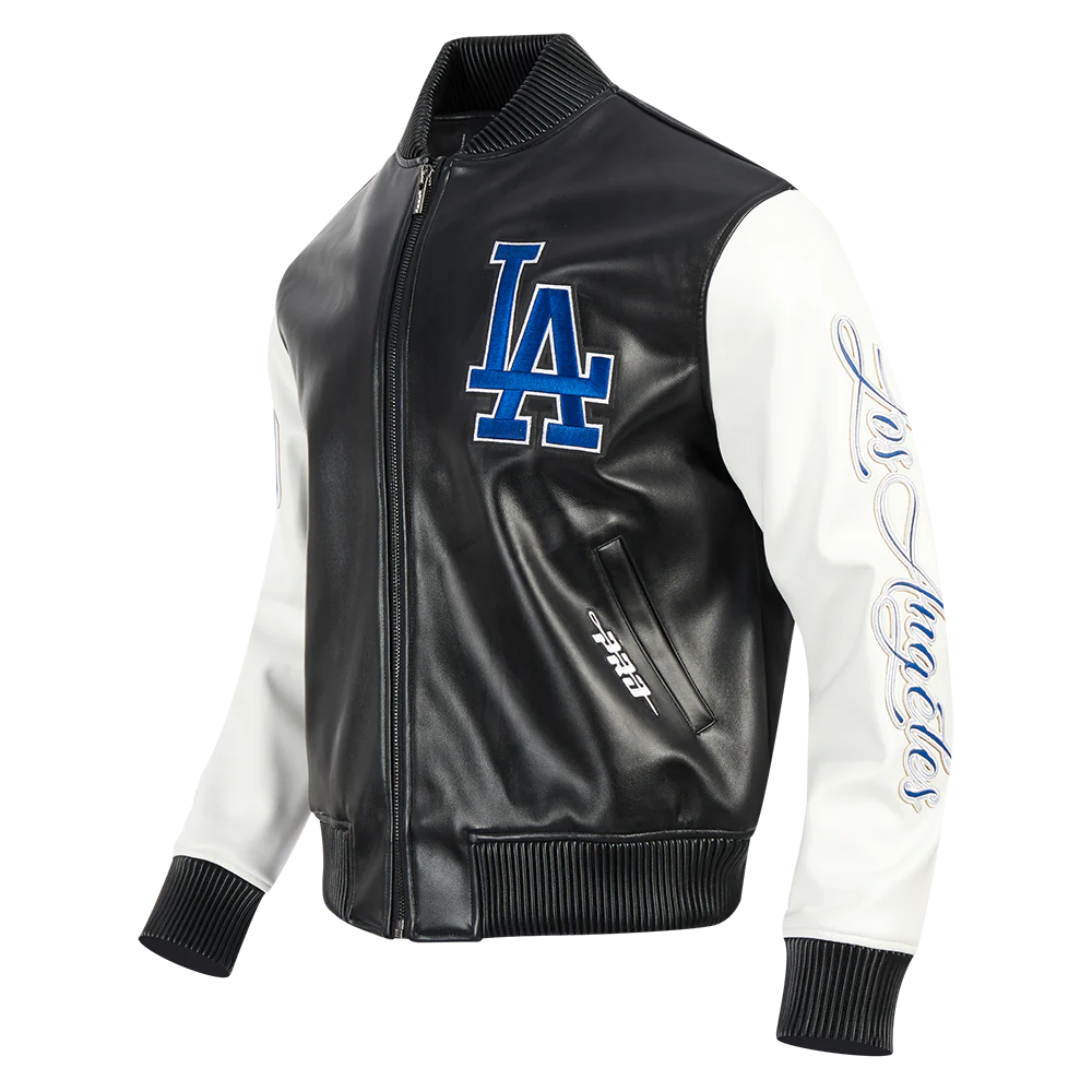 LOS ANGELES DODGERS CITY SIGNATURE M LEATHER VARSITY JACKET-thumbmail-3