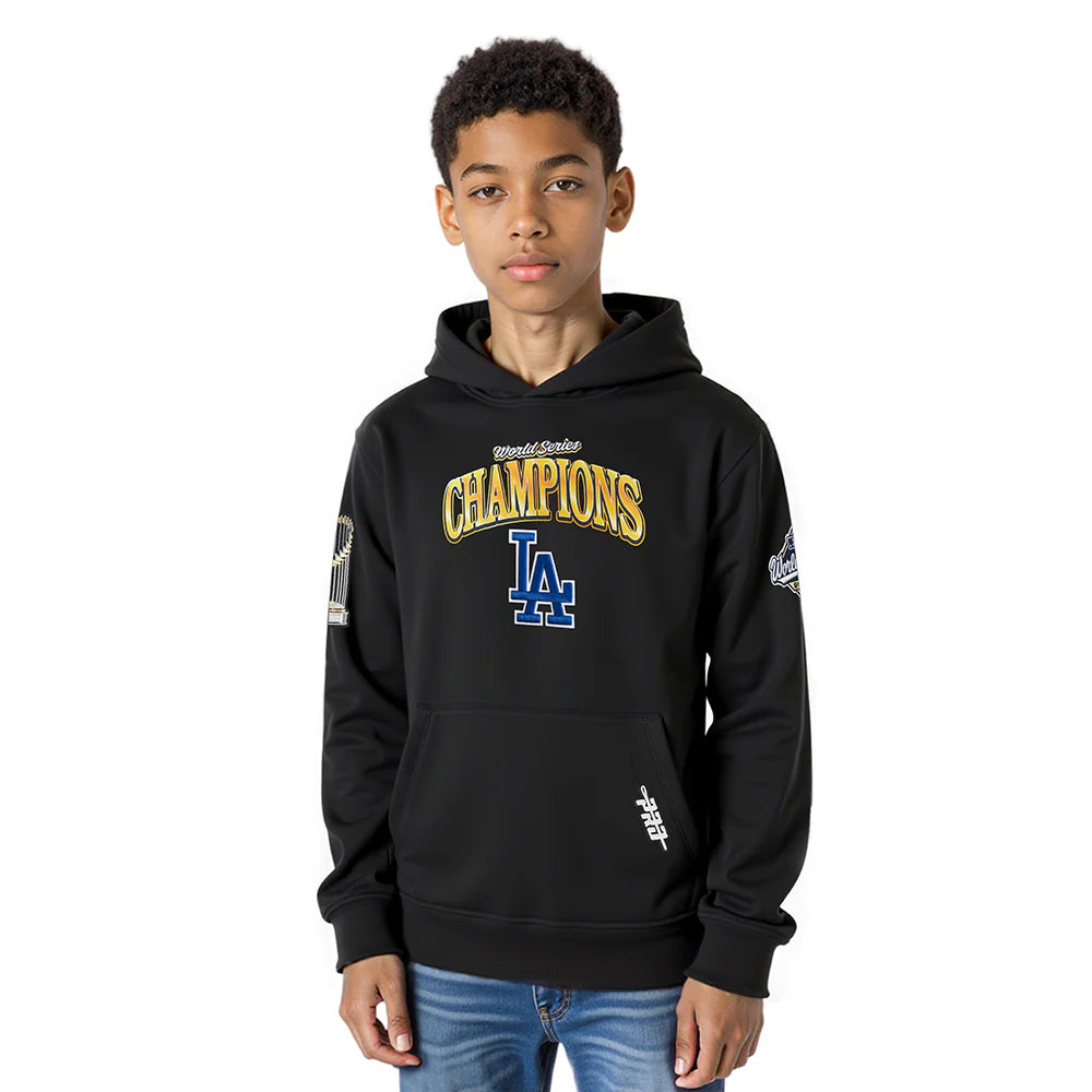 PRO STANDARD LOS ANGELES DODGERS BIG BOY'S MLB WORLD SERIES 2025 BB FLEECE PO HOODIE