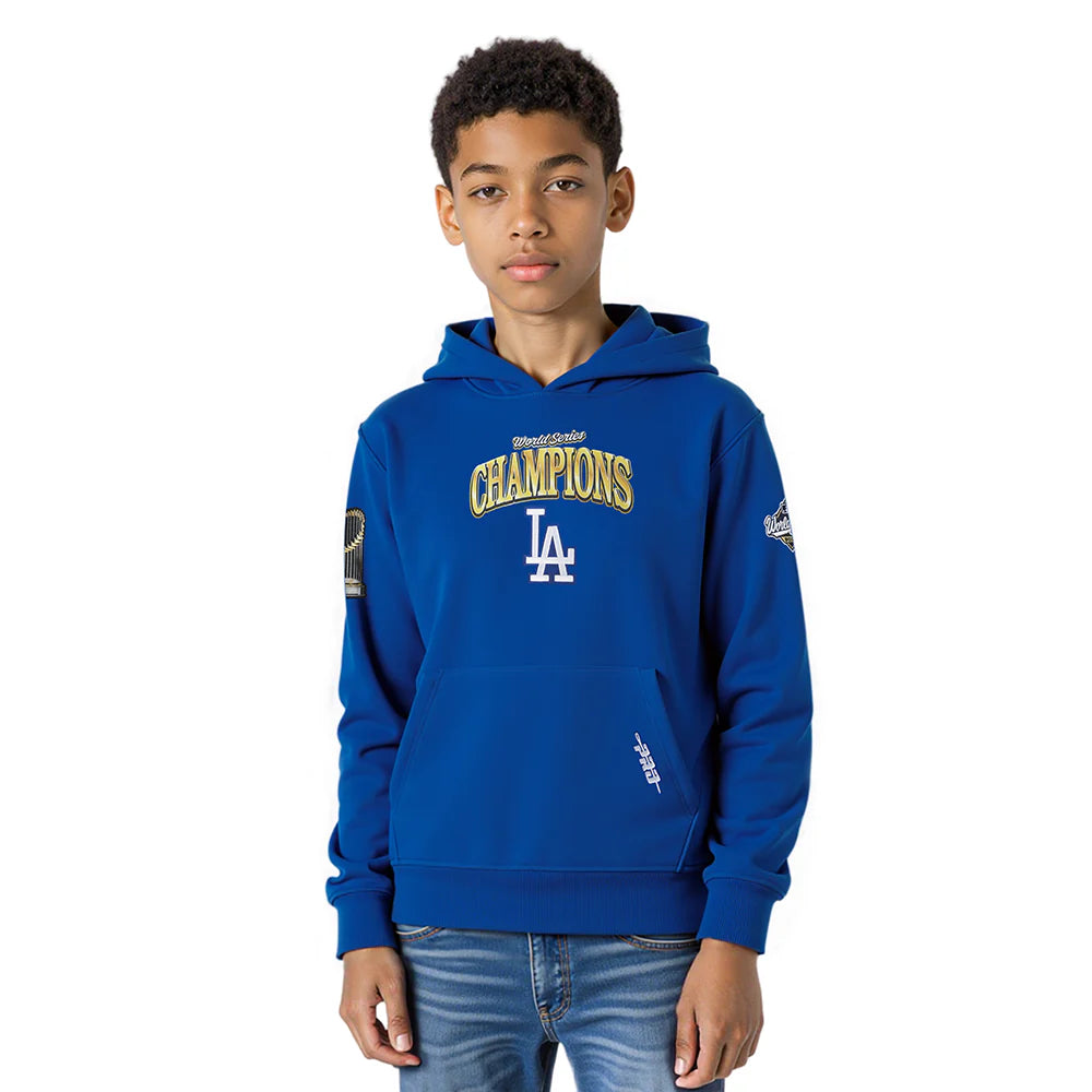PRO STANDARD LOS ANGELES DODGERS BIG BOY'S MLB WORLD SERIES 2025 BB FLEECE PO HOODIE