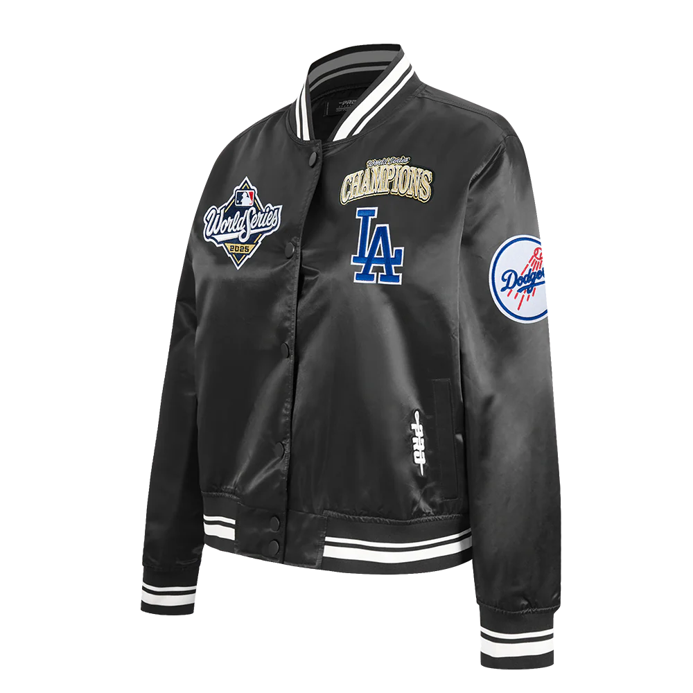 PRO STANDARD LOS ANGELES DODGERS WOMEN'S MLB WORLD SERIES 2025 W RIB SATIN JACKET-thumbmail-3