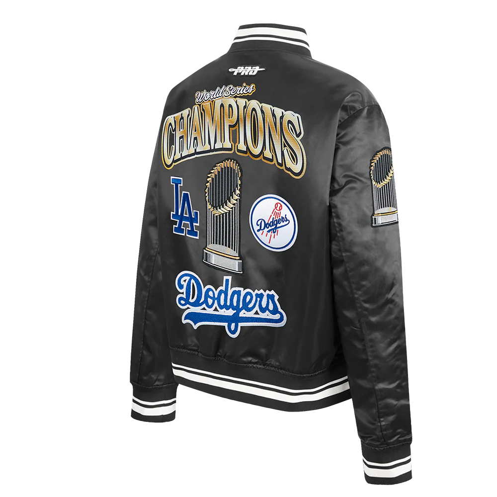 PRO STANDARD LOS ANGELES DODGERS WOMEN'S MLB WORLD SERIES 2025 W RIB SATIN JACKET-thumbmail-4