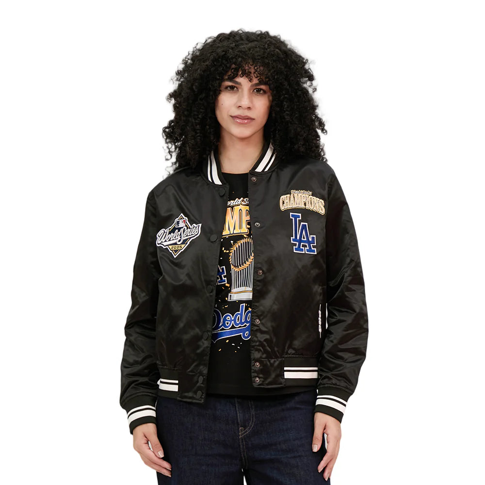 PRO STANDARD LOS ANGELES DODGERS WOMEN'S MLB WORLD SERIES 2025 W RIB SATIN JACKET