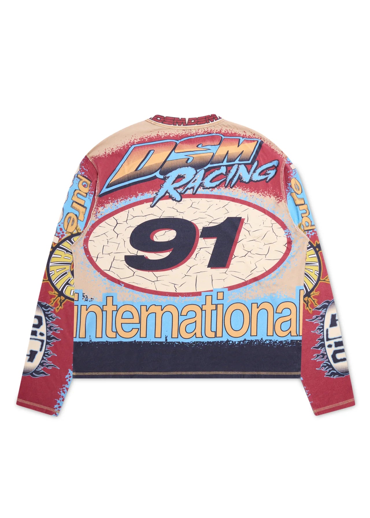 MX Racing Jersey - Tan/Blue/Multi