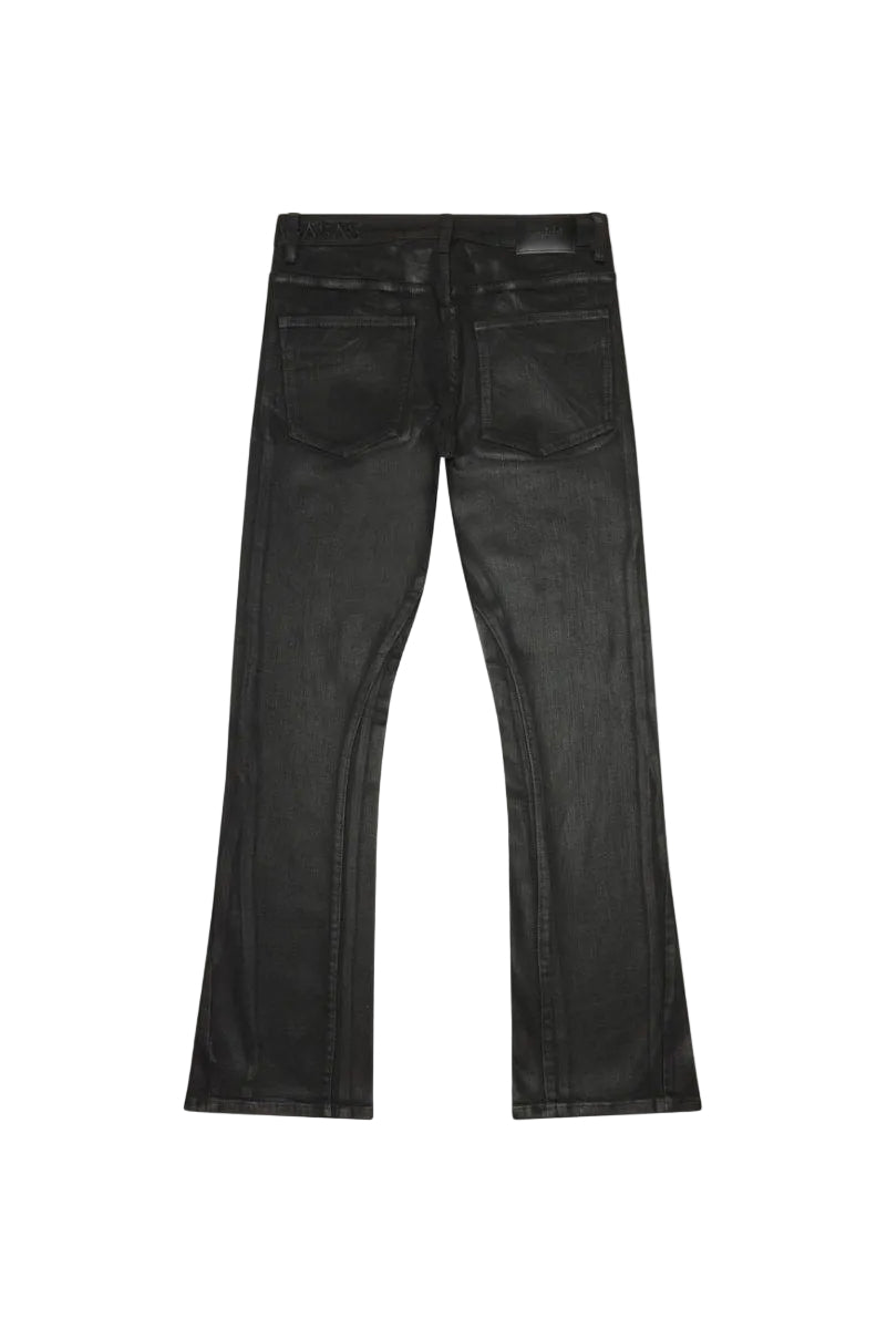 Mr. Stacked Black Wash Waxed