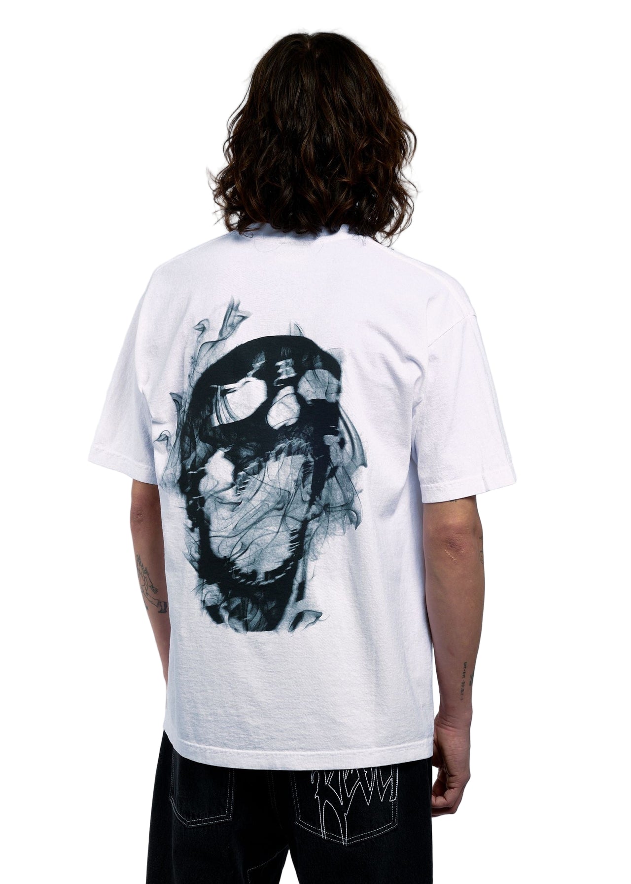 SMOKE LIGHTNING TEE WHITE