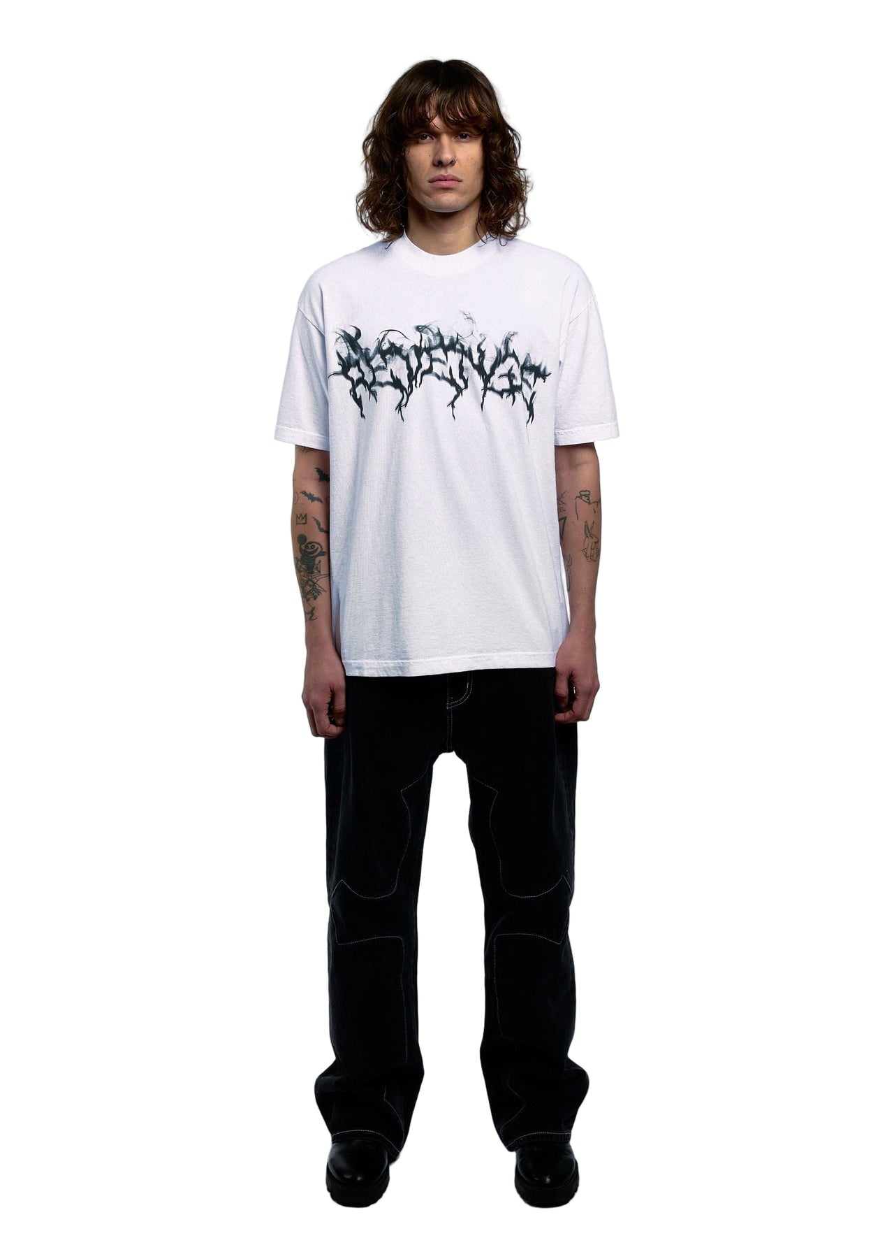 SMOKE LIGHTNING TEE WHITE