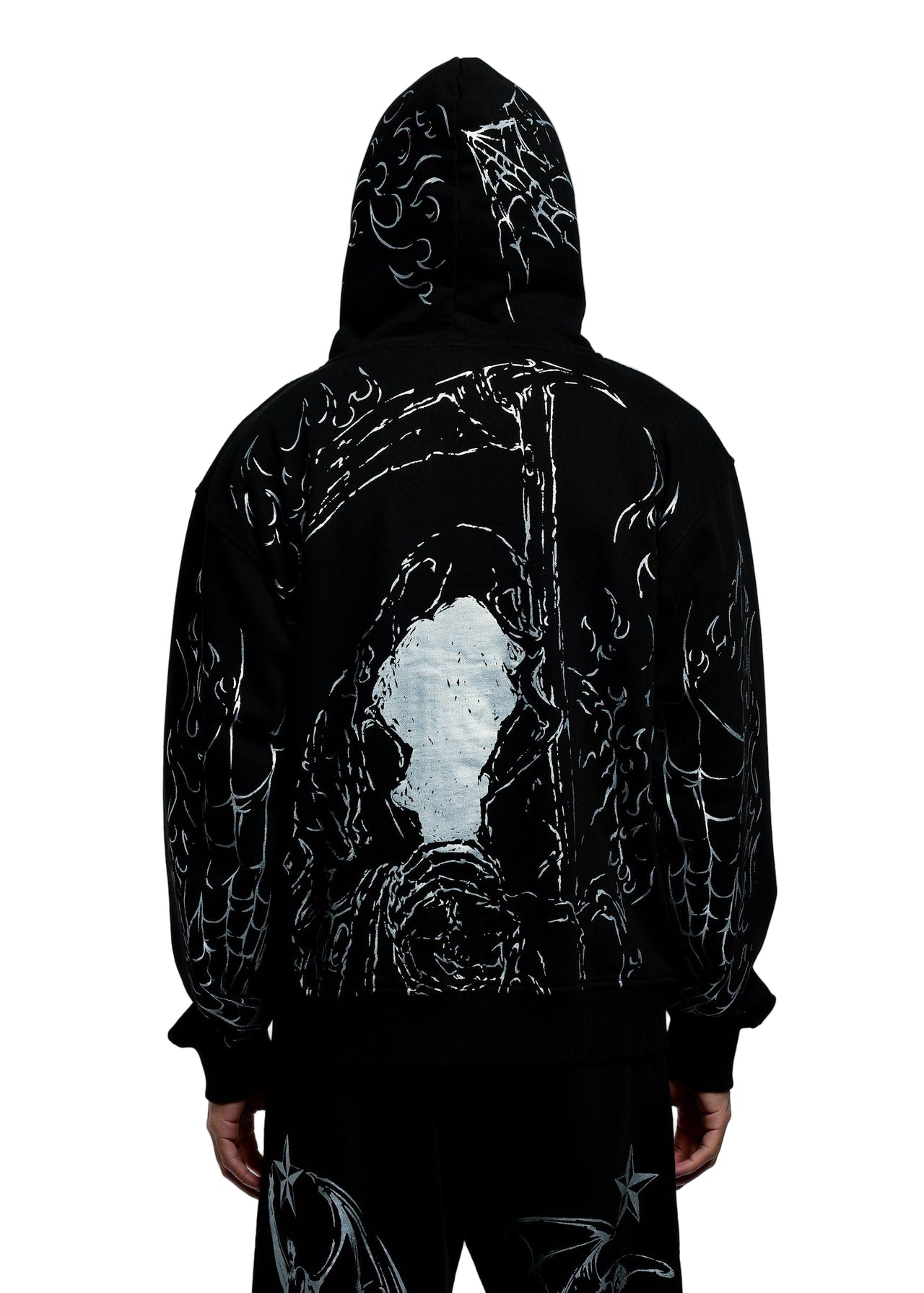 TATTOO ZIP BLACK/SILVER