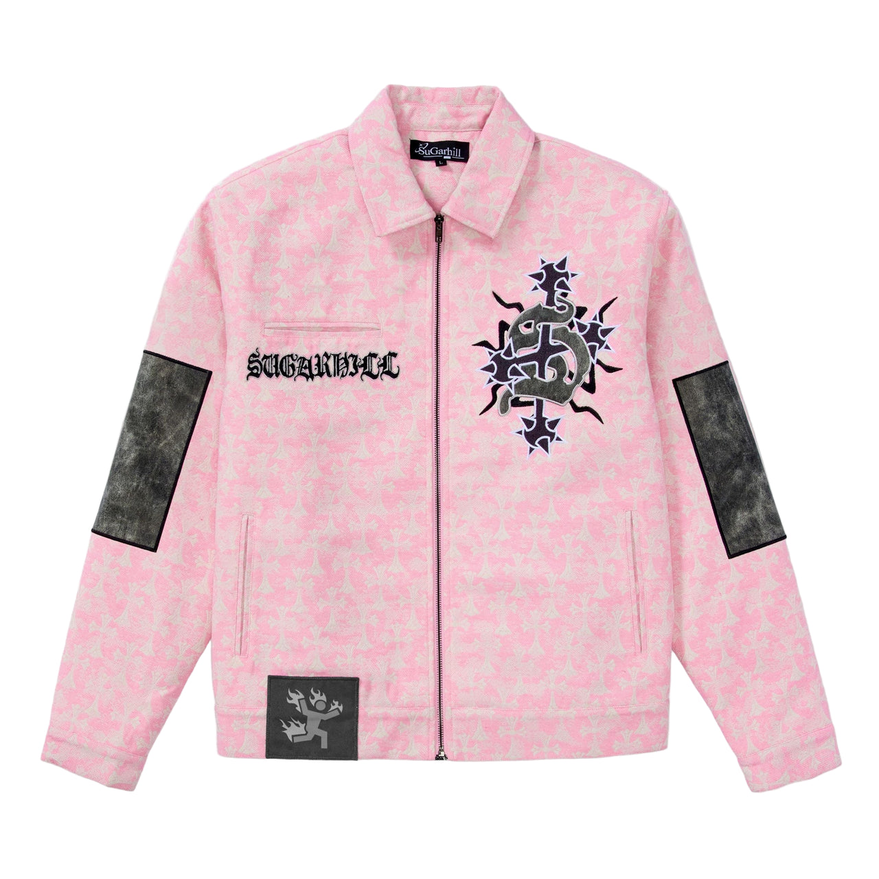 "WIDOW" JACKET (PINK JACQUARD)
