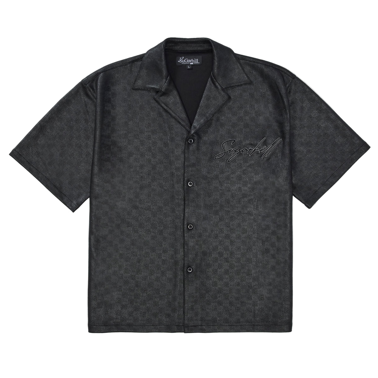 "MADISON" LOUNGE SHIRT (BLACK SPARKLE)