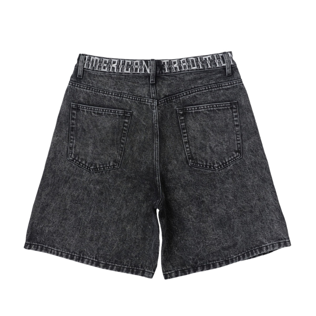 "CRUEL" DENIM SHORTS (BLACK WASH)
