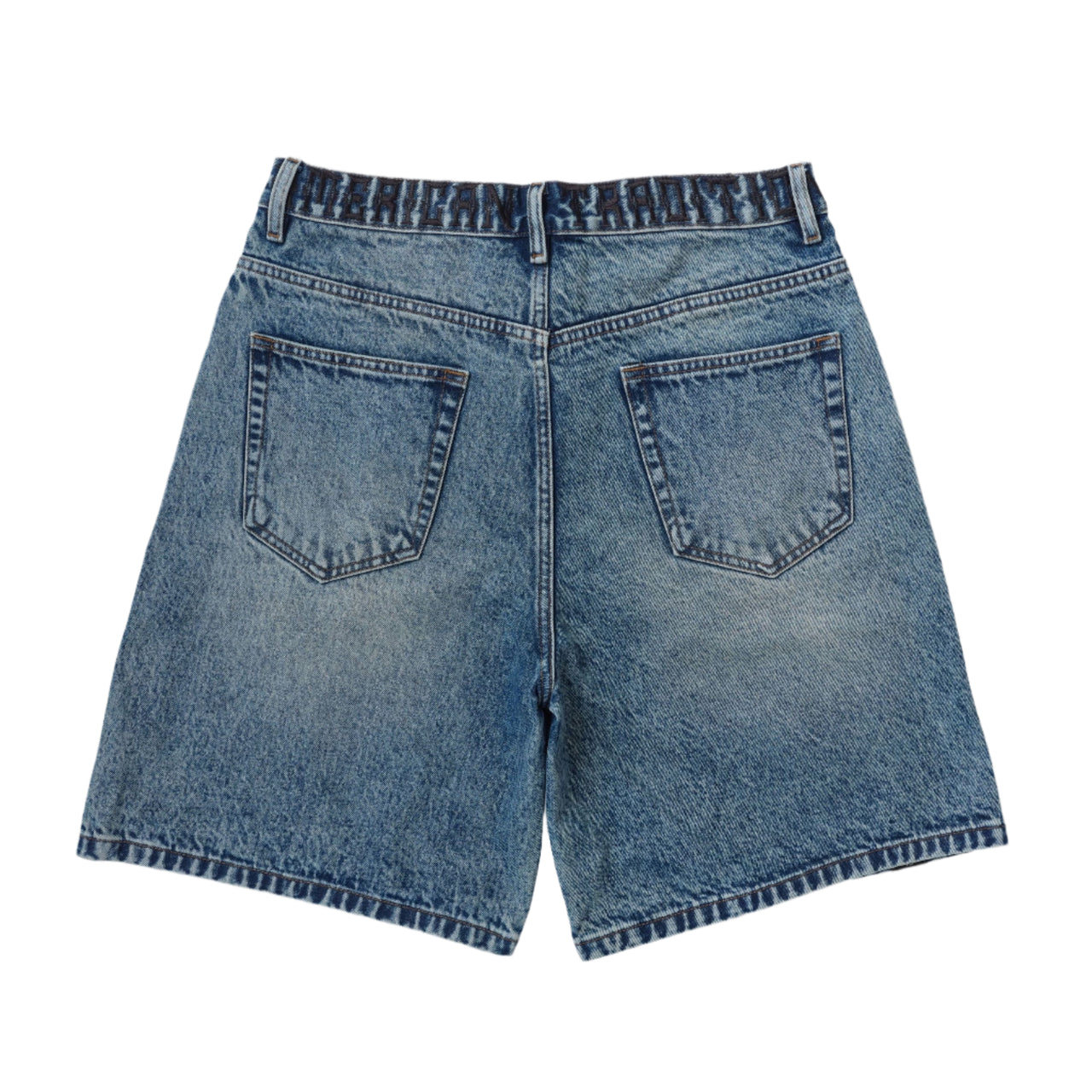"CRUEL" DENIM SHORTS (DARK BLUE WASH)