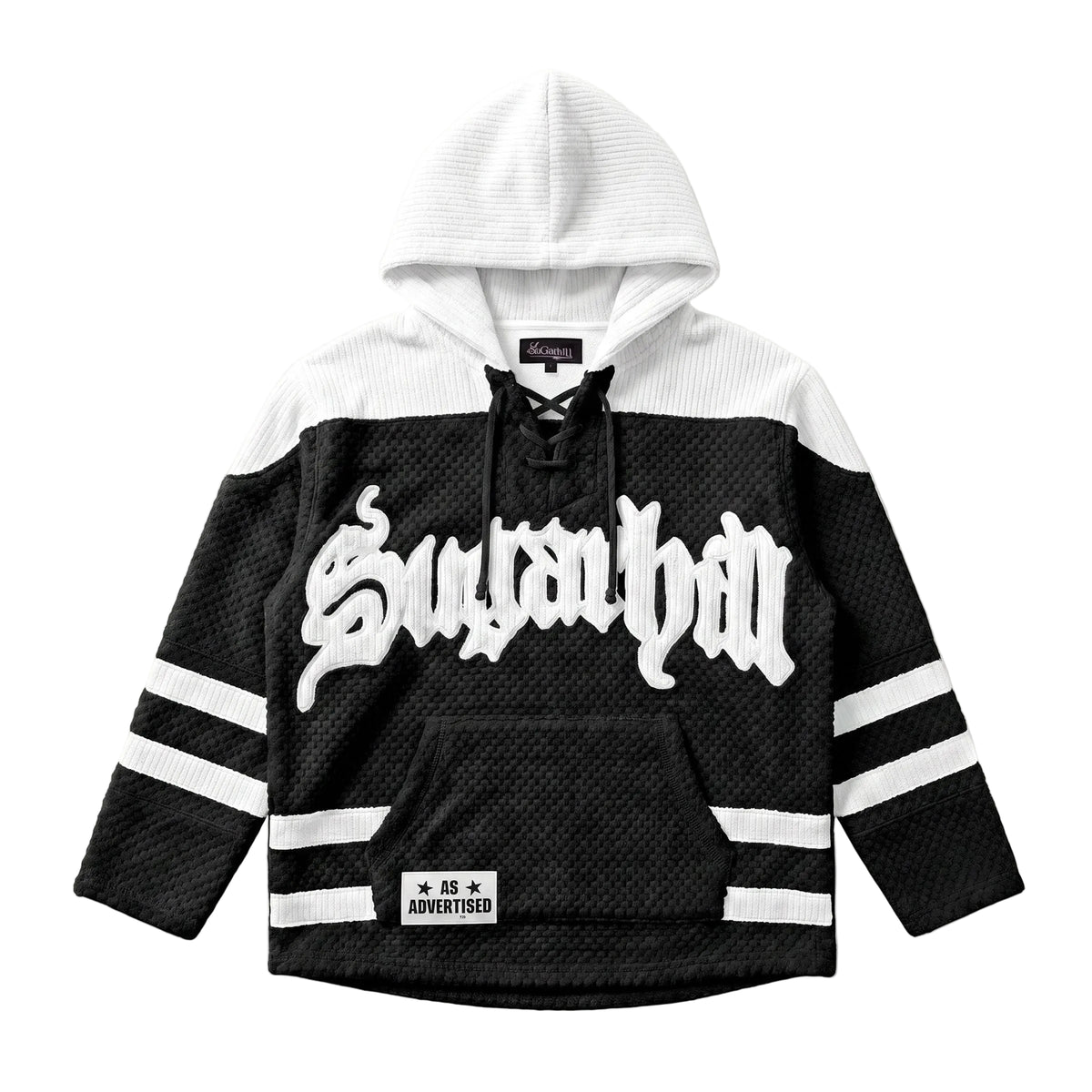 "MOJAVE" HOCKEY HOODIE (BLACK BUBBLE FLEECE)