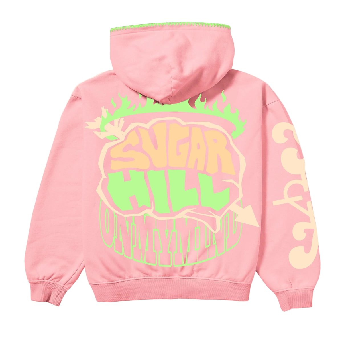 "MINDFUL" ZIP HOODIE (PINK)