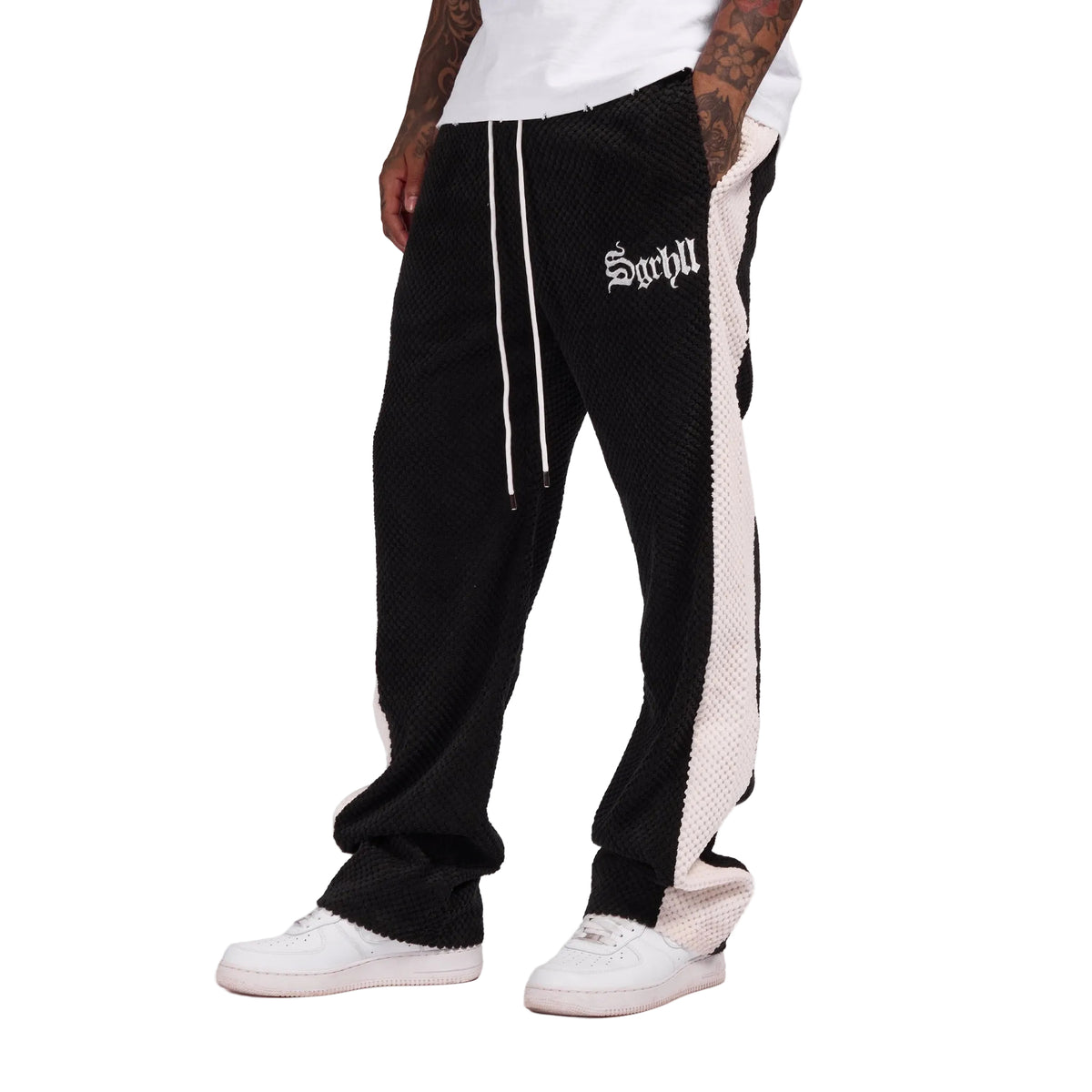 "MOJAVE" SWEATPANTS (BLACK BUBBLE FLEECE)