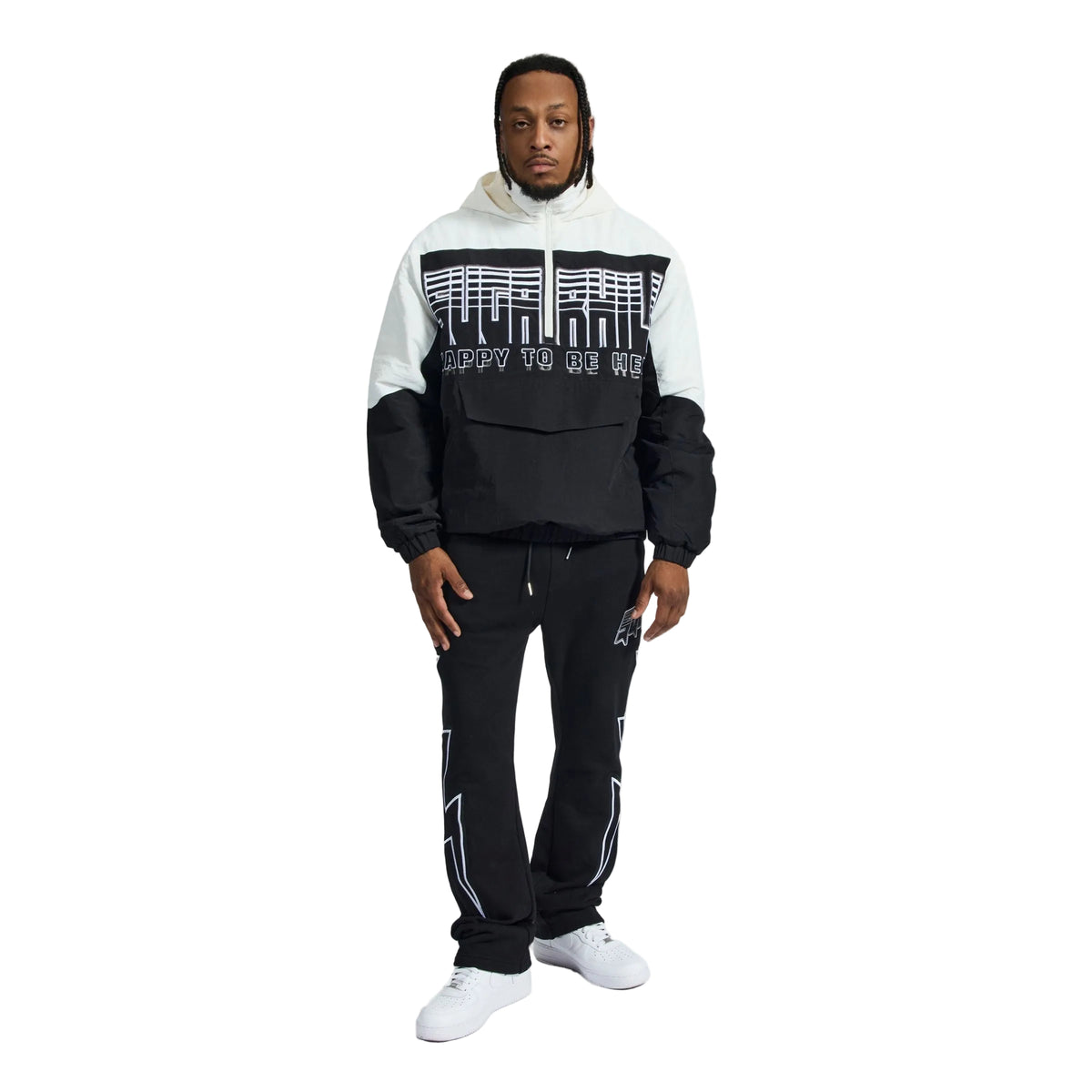 "STORM" STARTER JACKET (BLACK / WHITE)-thumbmail-5