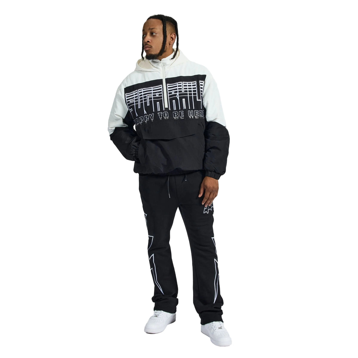 "STORM" STARTER JACKET (BLACK / WHITE)-thumbmail-3