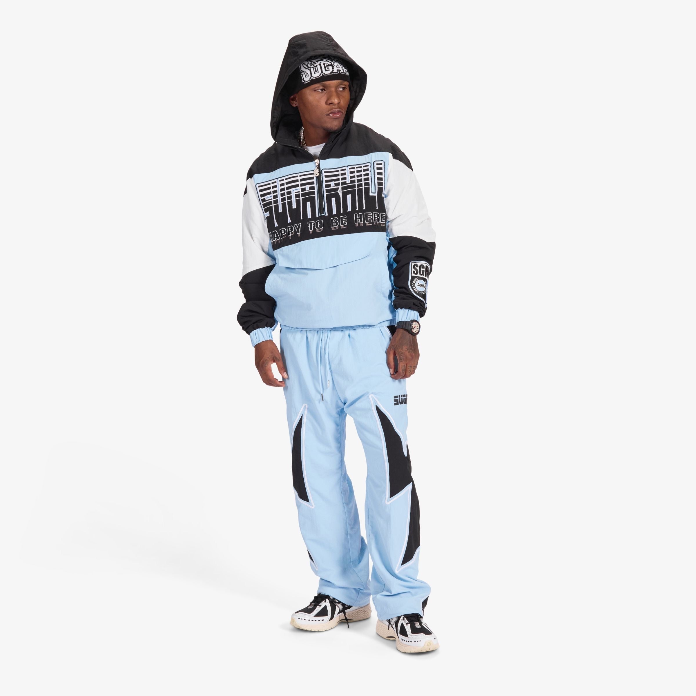"STORM" STARTER JACKET (BABY BLUE / BLACK)-thumbmail-10