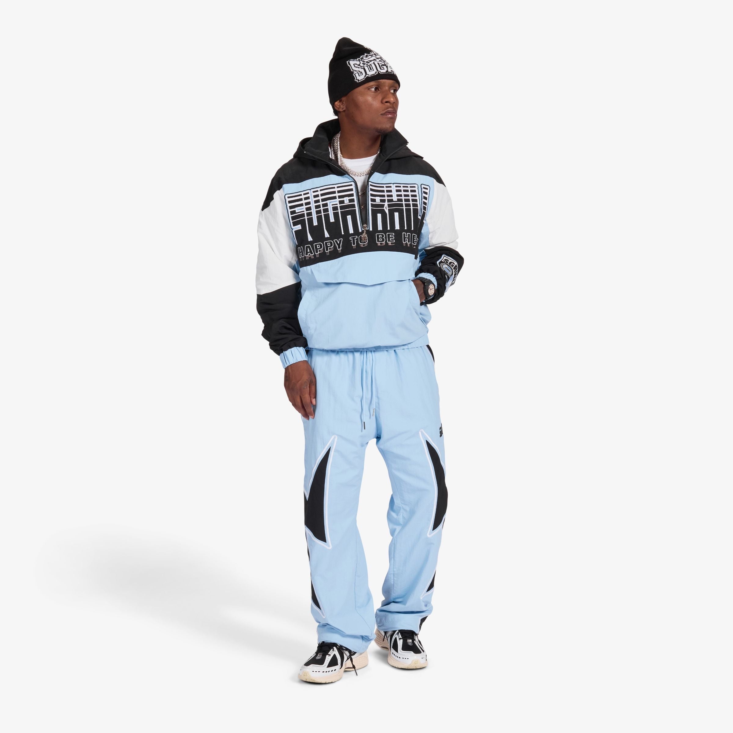"STORM" STARTER JACKET (BABY BLUE / BLACK)-thumbmail-7