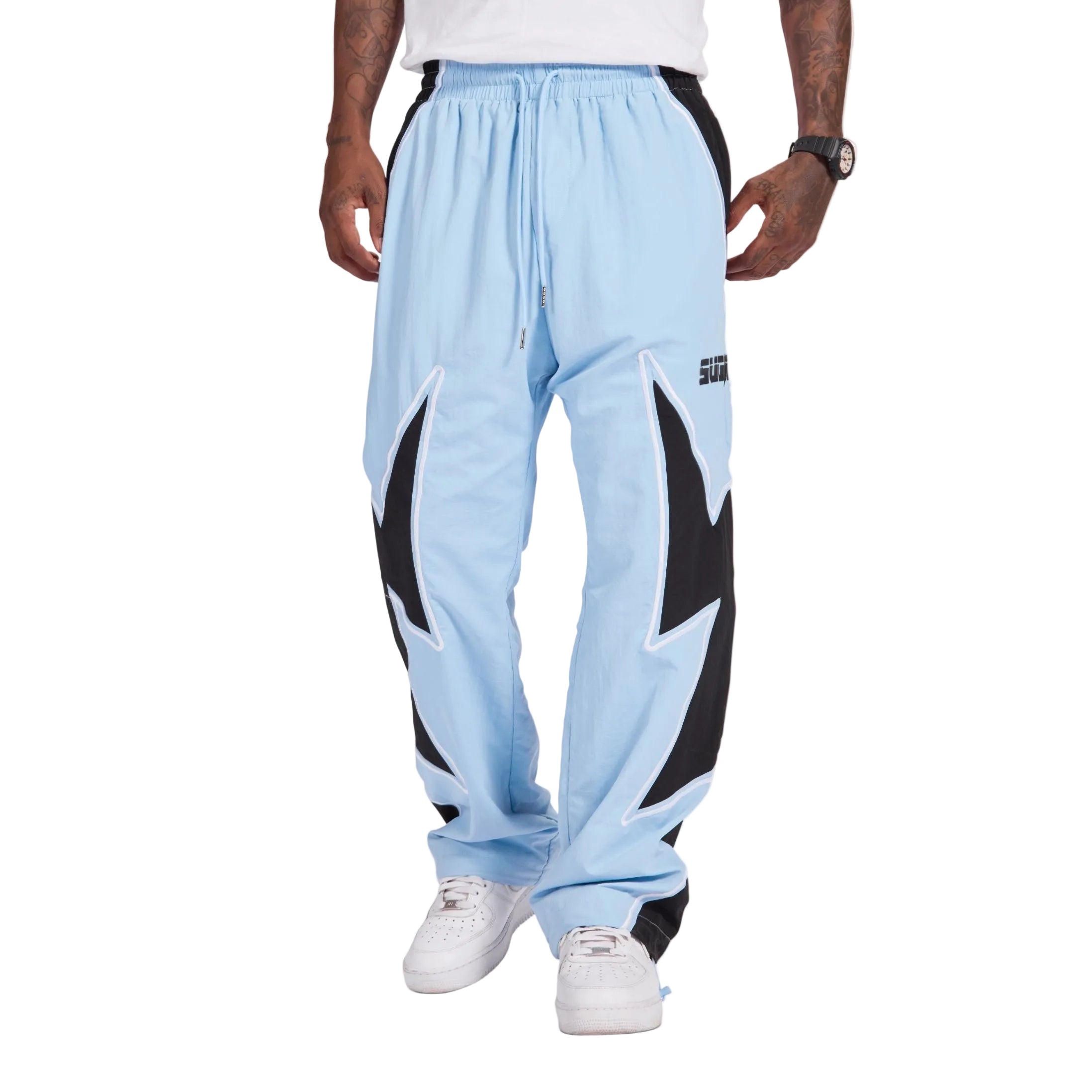"BOLT" WINDBREAKER PANTS (BABY BLUE)