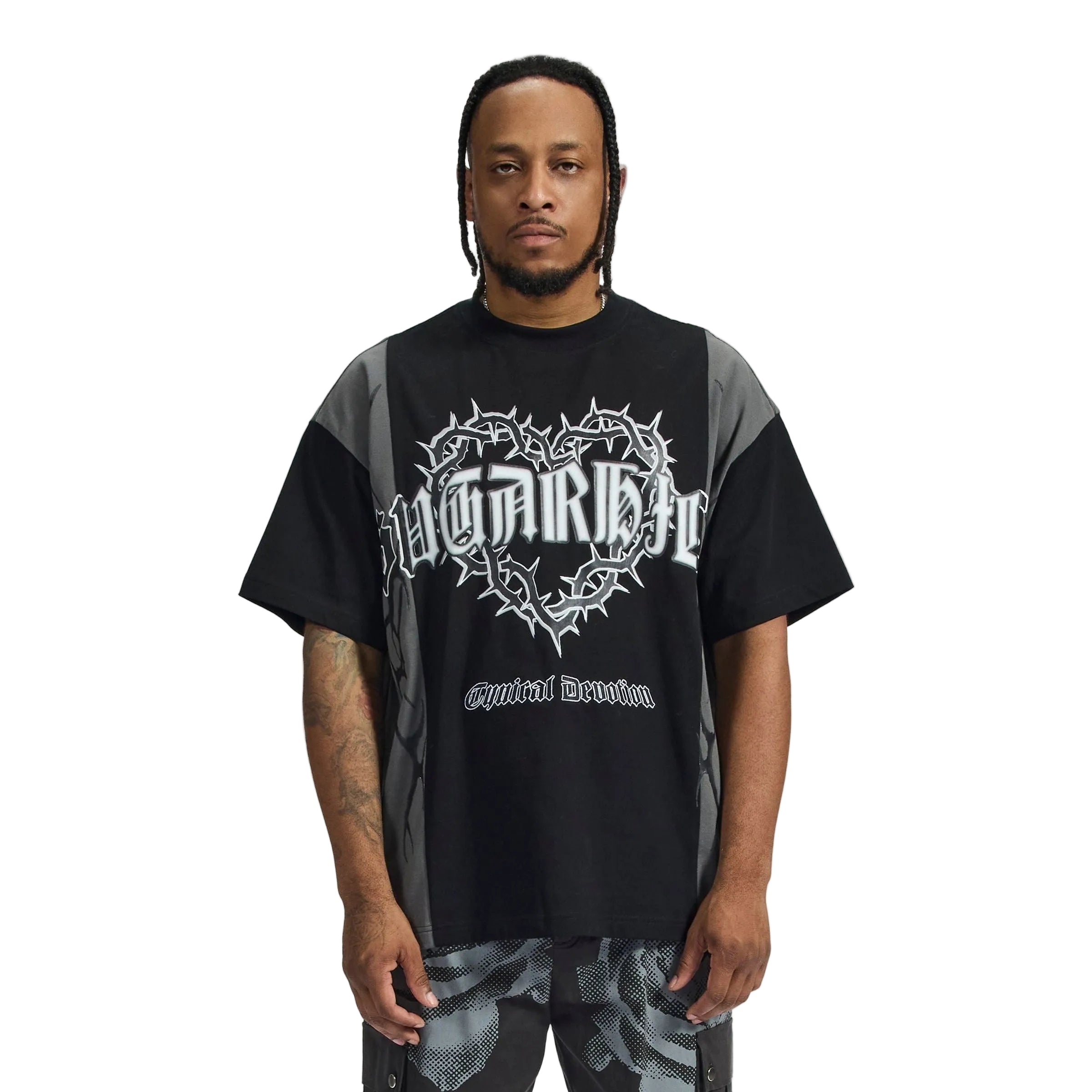 "DEVOTED" T-SHIRT (BLACK/GRAY)