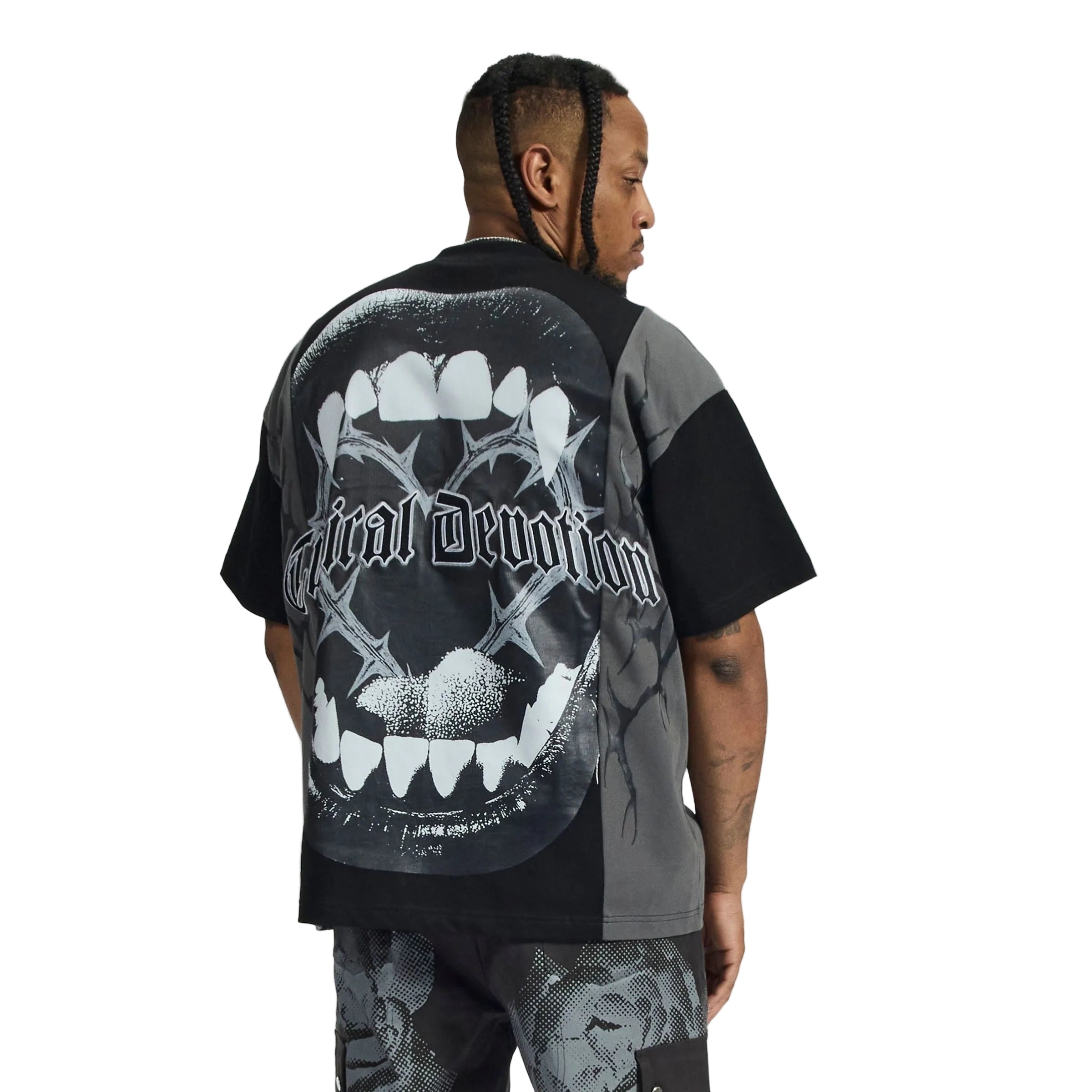 "DEVOTED" T-SHIRT (BLACK/GRAY)