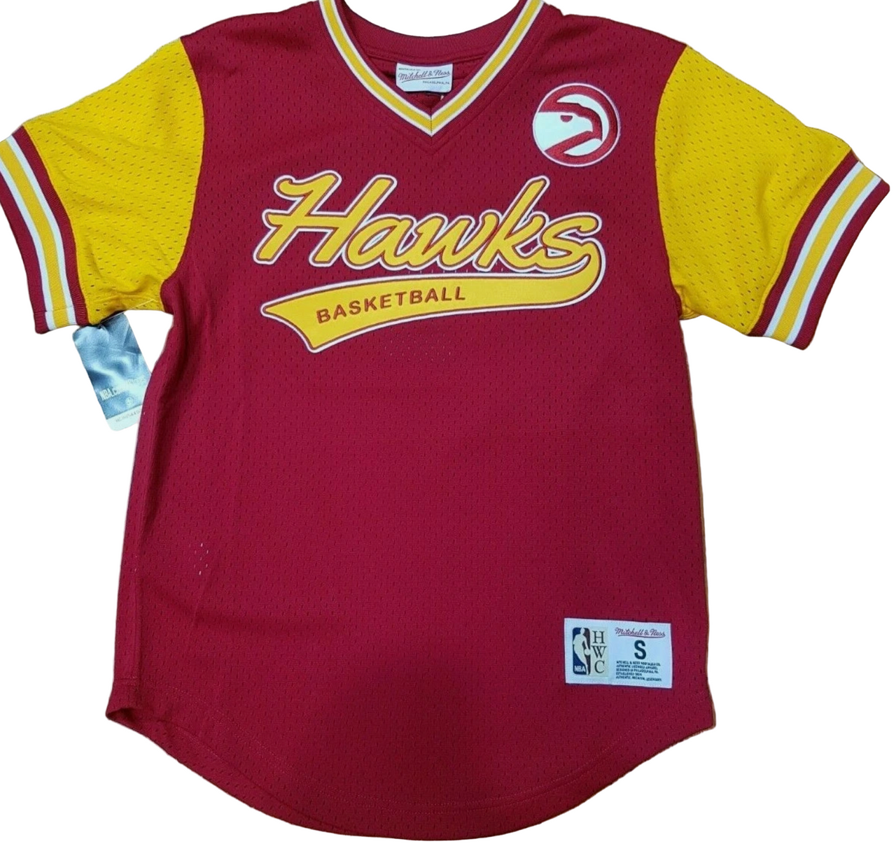 Mitchell & Ness Top Prospect Mesh V-Neck Jersey Atlanta Hawks