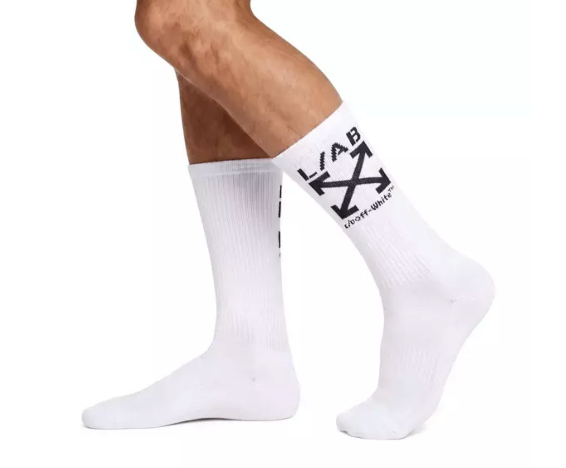 L/AB CLAMP ARROWS MID CALF CREW SOCKS - 3 PACK