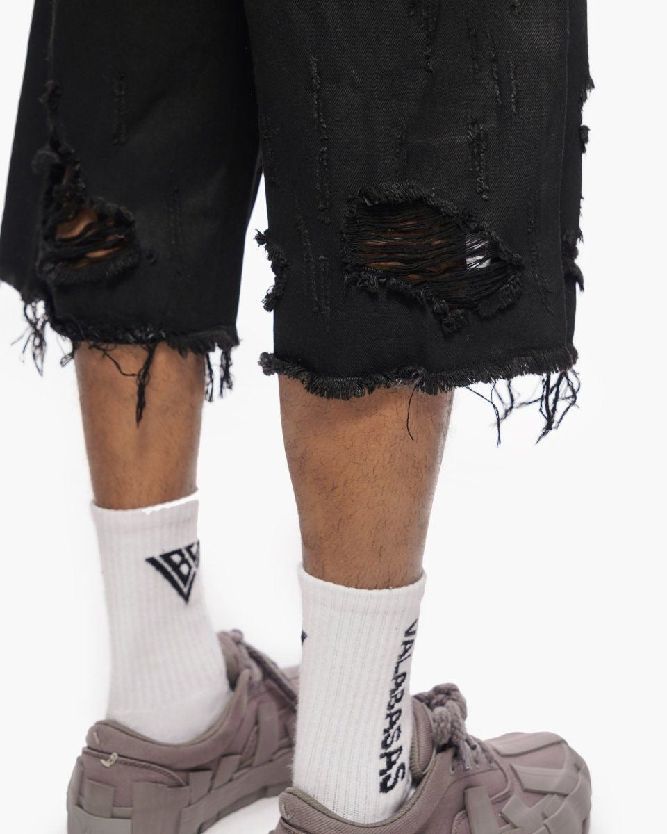 Snapped Black Washed Jorts-thumbmail-9