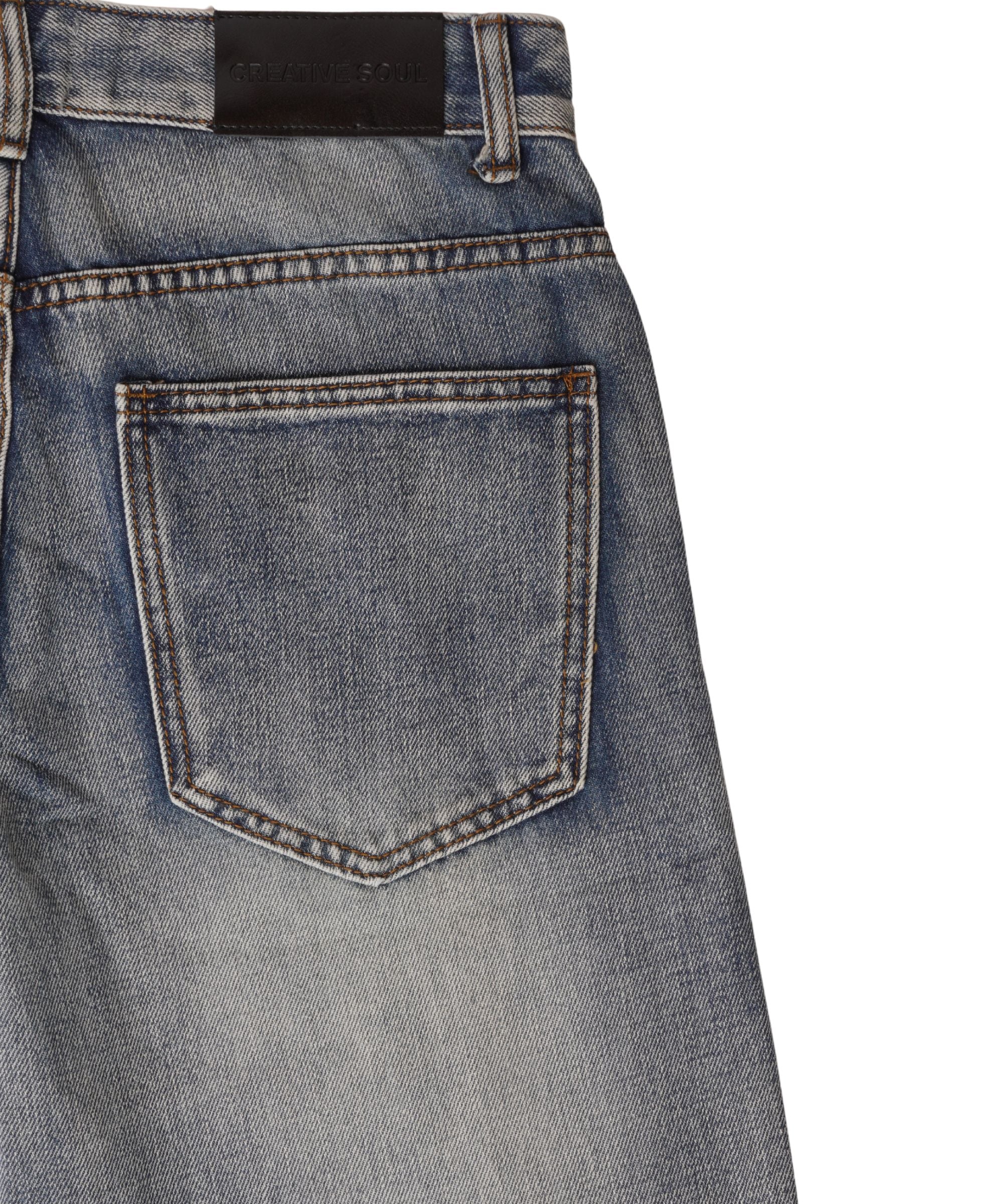 Creative Soul Straight Leg Jean - Medium Wash-thumbmail-3