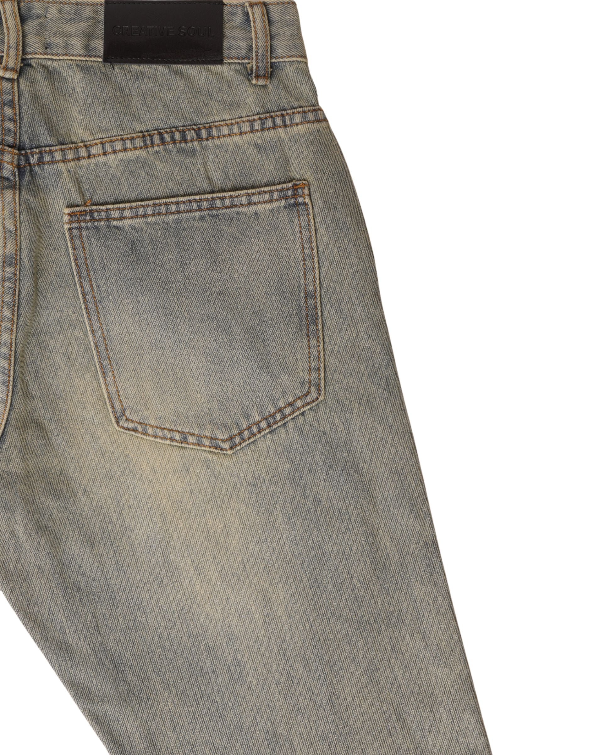 Creative Soul Straight Leg Jean - Vintage Wash-thumbmail-3