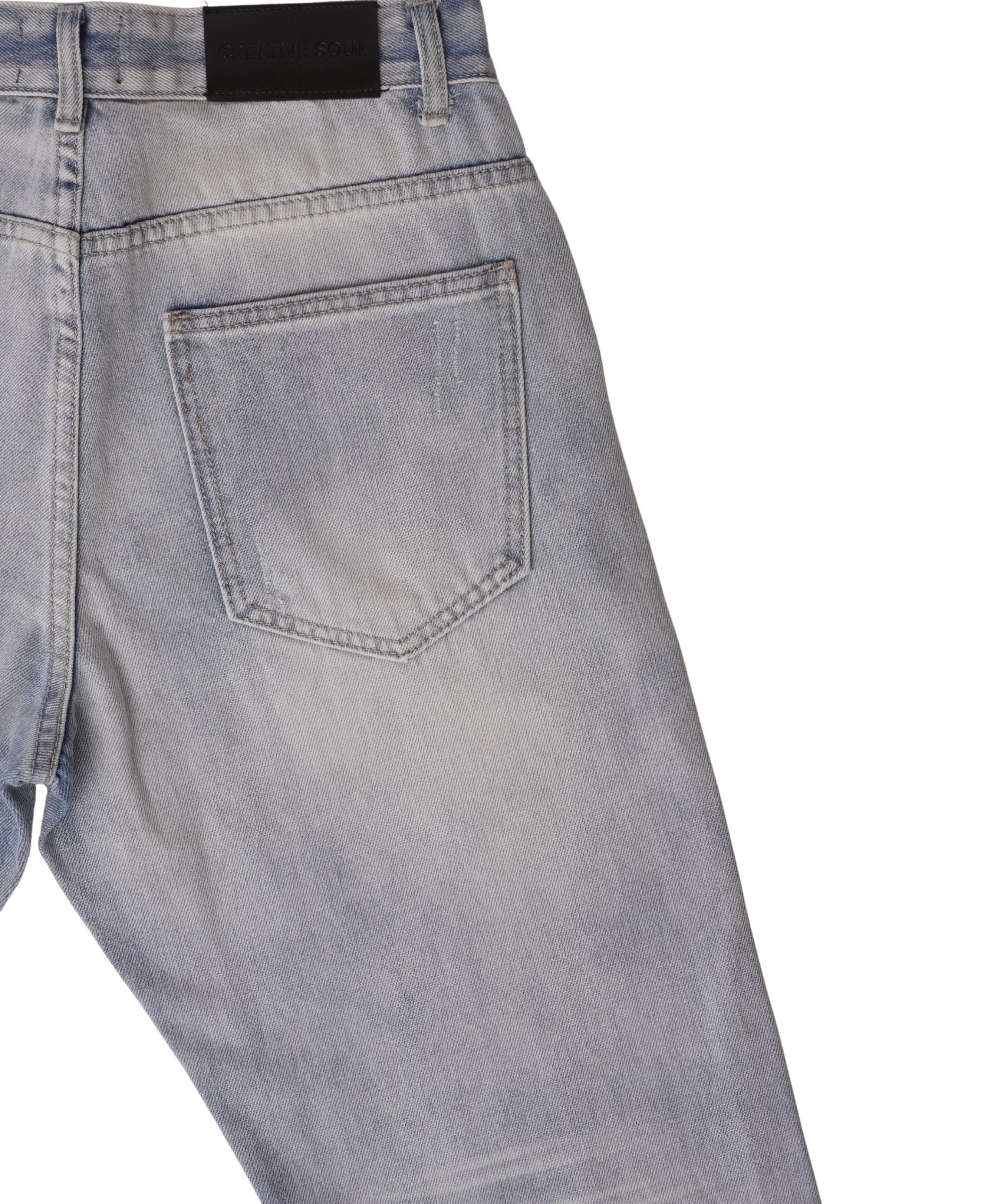 Creative Soul Straight Leg Jean - Light Wash-thumbmail-3