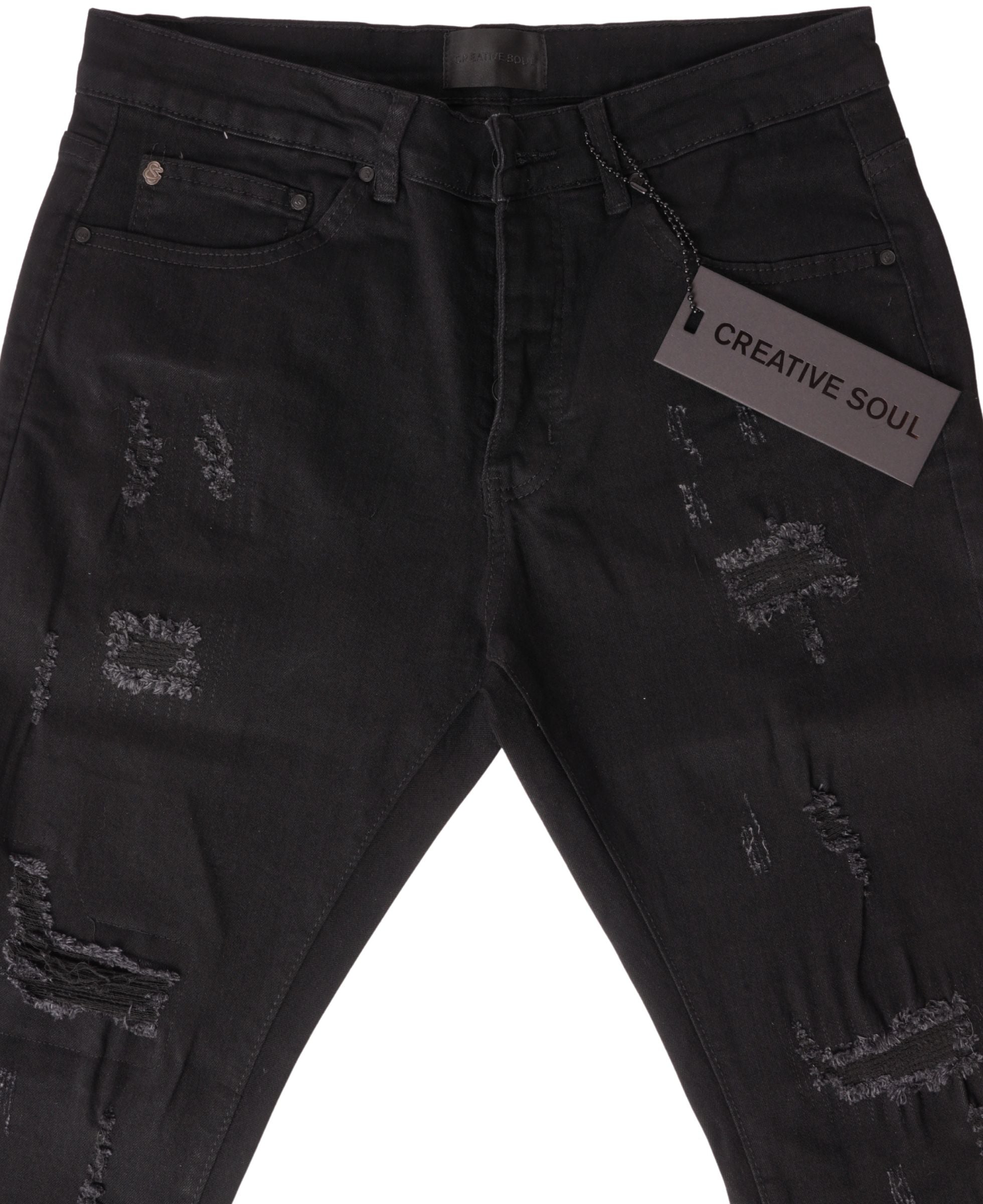 Creative Soul Slim Jean - Jet Black-thumbmail-4