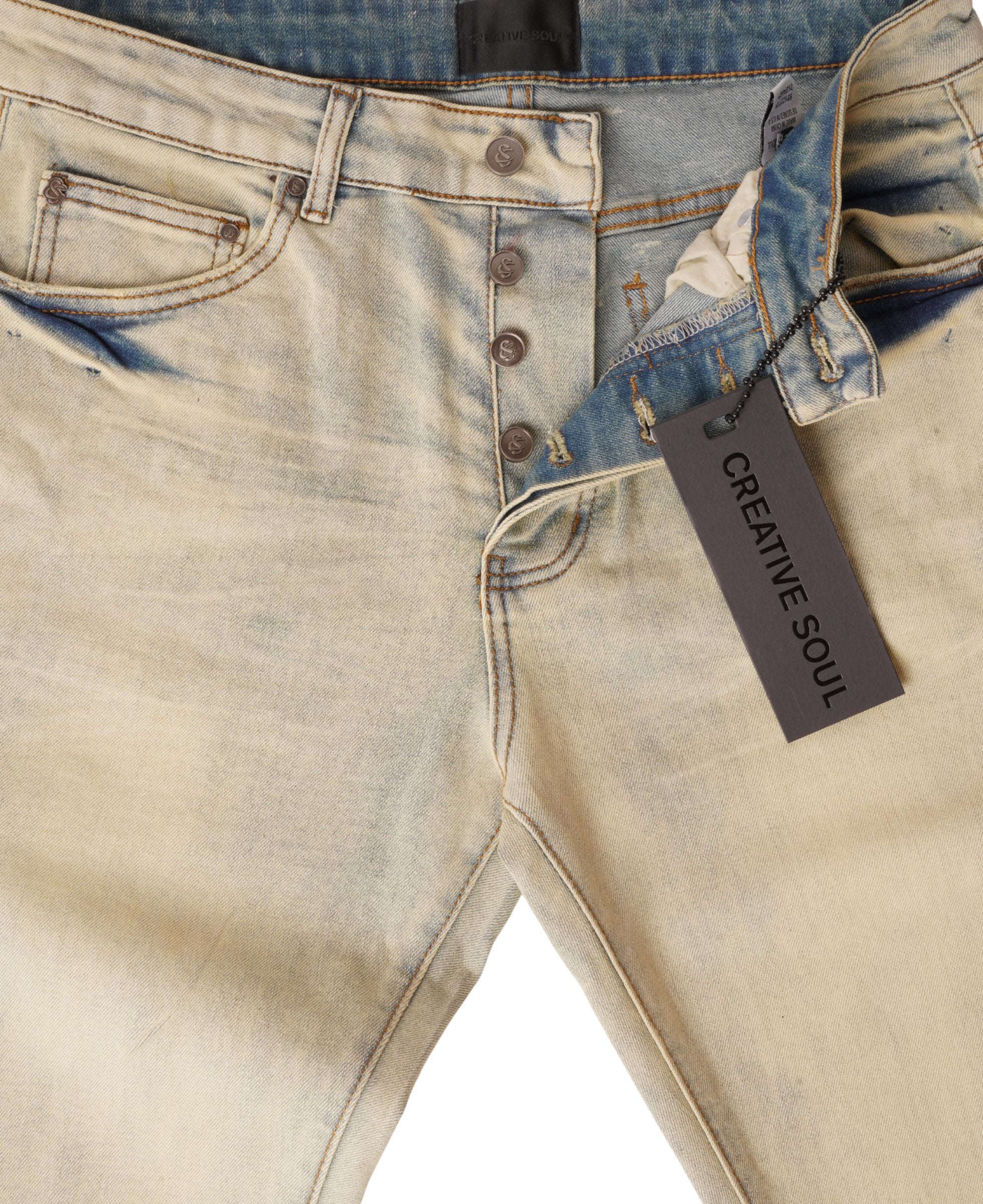 Creative Soul Flared Jean - Dirty Wash-thumbmail-5