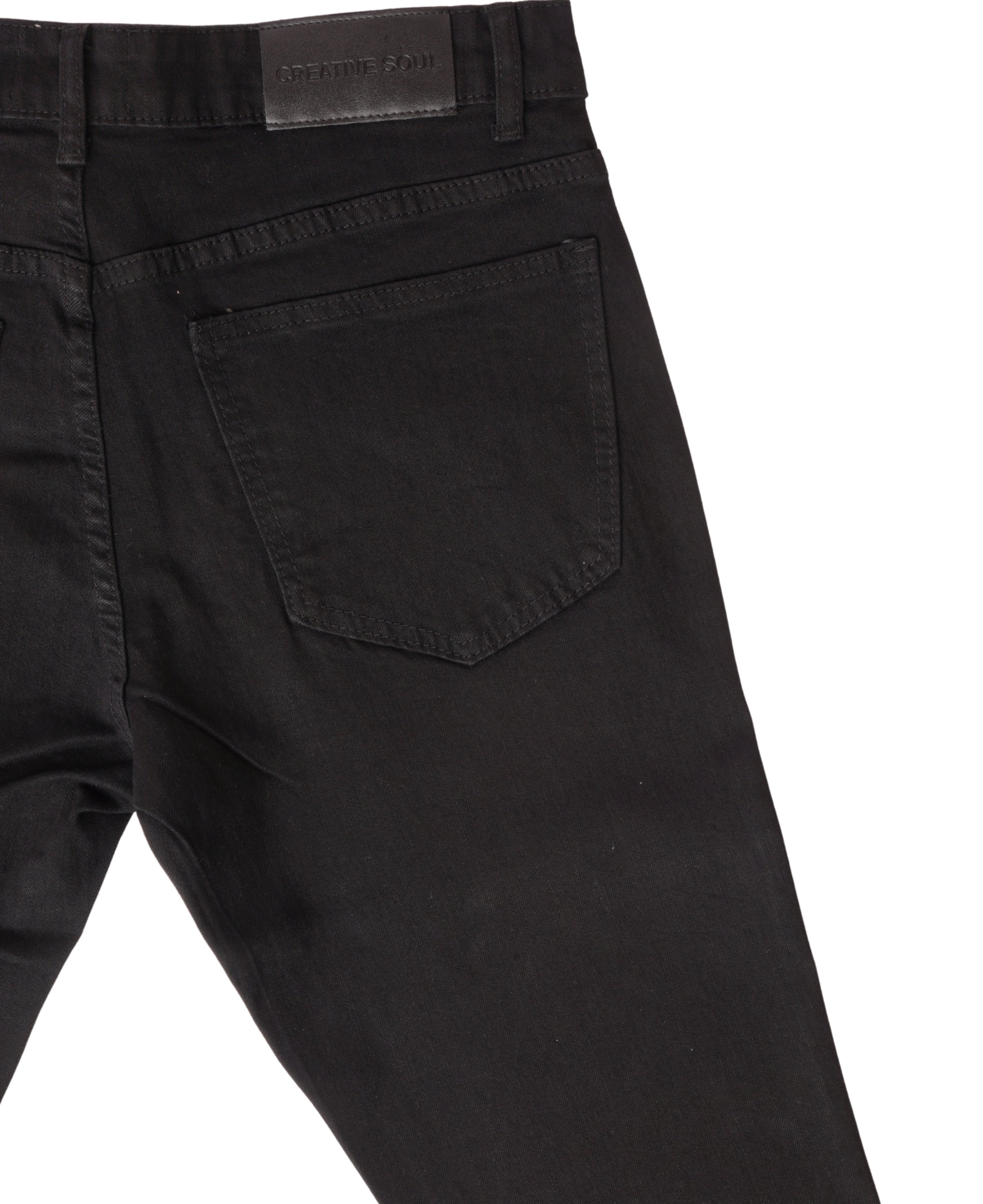 Creative Soul Flared Jean - Jet Black-thumbmail-3