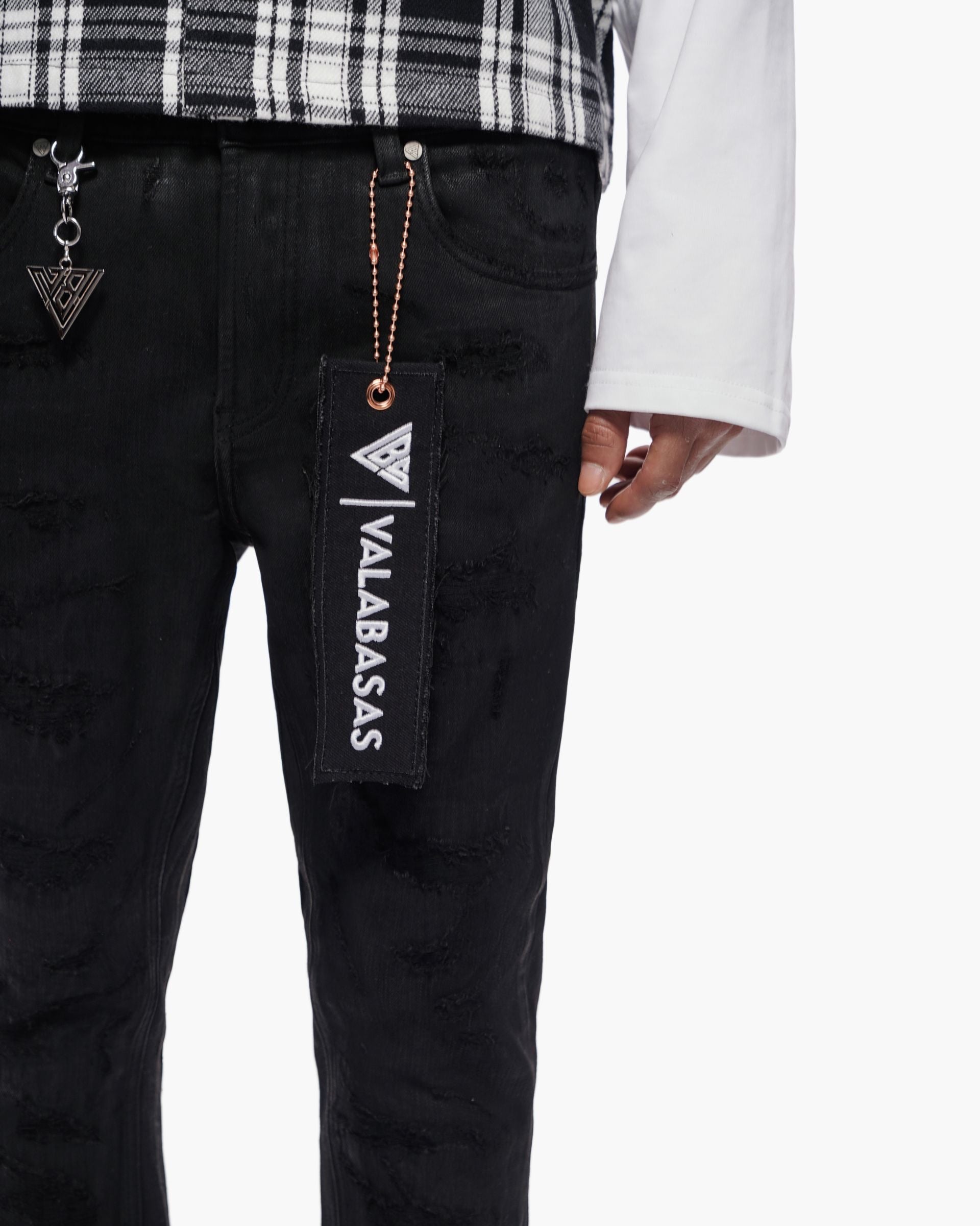 Valabasas "TRANCE" STACKED WAXED DENIM-thumbmail-11