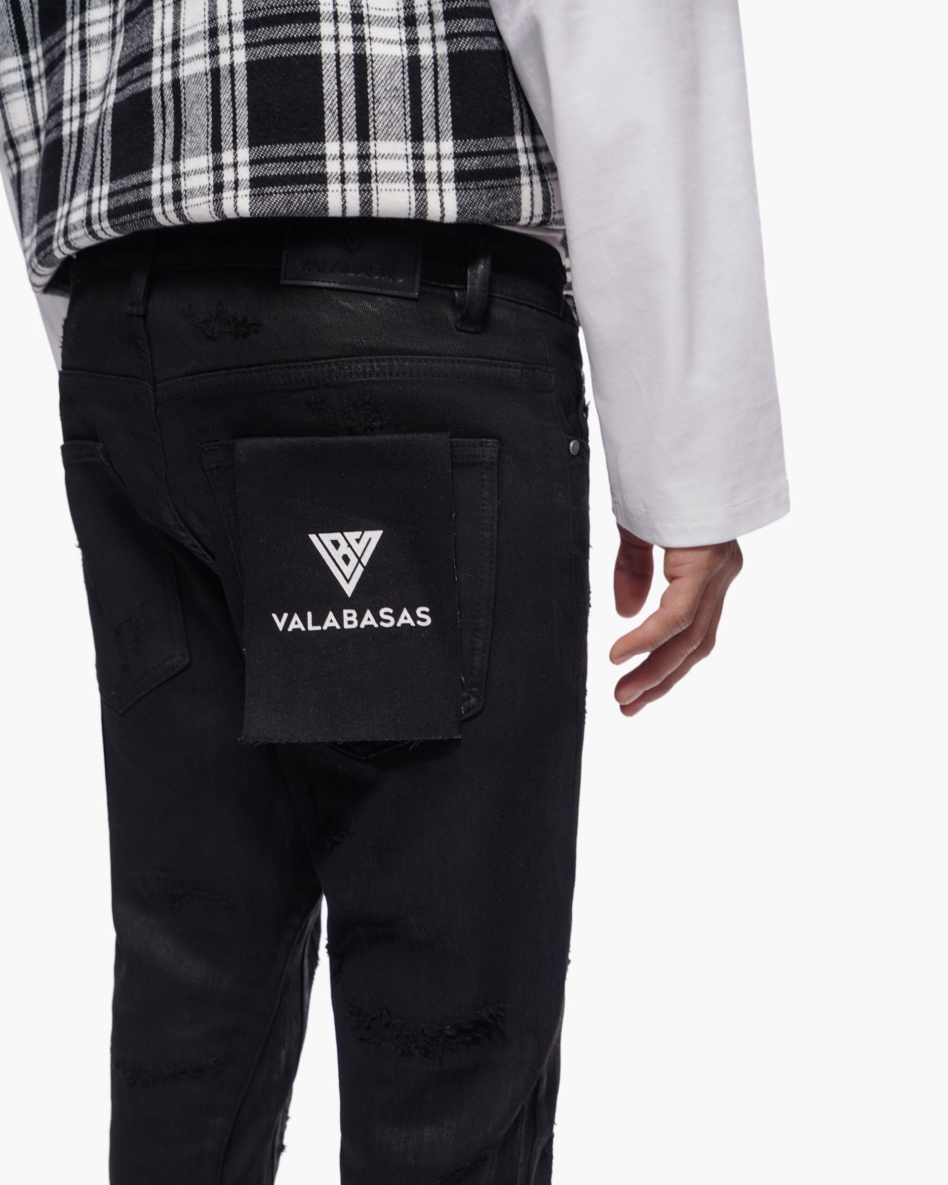 Valabasas "TRANCE" STACKED WAXED DENIM-thumbmail-10